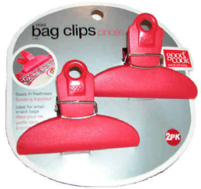 BRADSHAW INTERNATIONAL, Good Cook Red Plastic Mini Bag Clip
