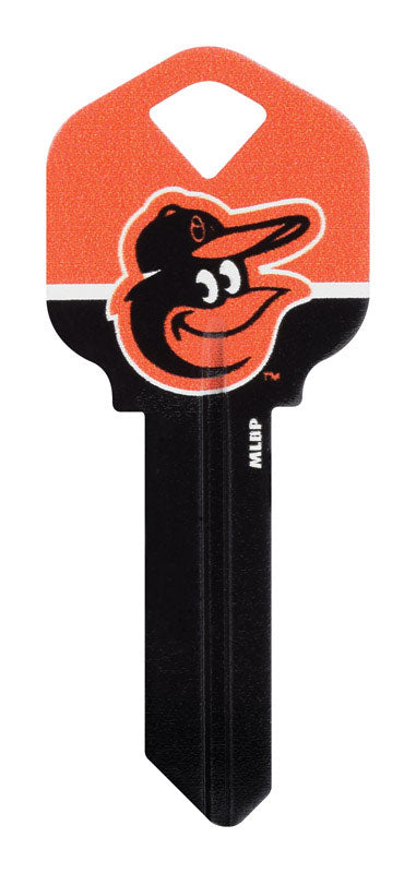 HILLMAN GROUP RSC, Hillman Baltimore Orioles Painted Key House/Office Universal Key Blank Single (Pack of 6).