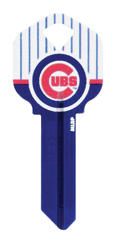 HILLMAN GROUP RSC, Hillman Chicago Cubs Painted Key House/Office Universal Key Blank Single (Pack of 6).