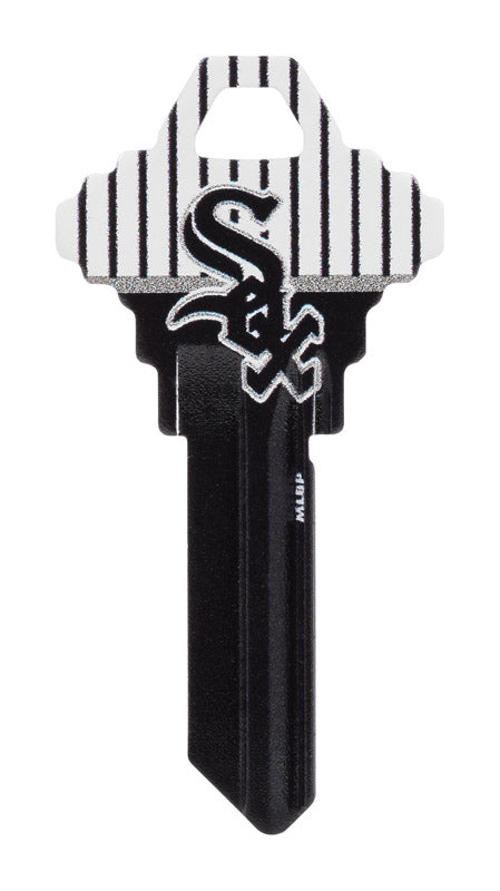 HILLMAN GROUP RSC, Hillman Chicago White Sox Painted Key House/Office Universal Key Blank Single (Pack of 6).