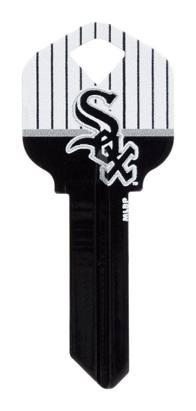 HILLMAN GROUP RSC, Hillman Chicago White Sox Painted Key House/Office Universal Key Blank Single (Pack of 6).