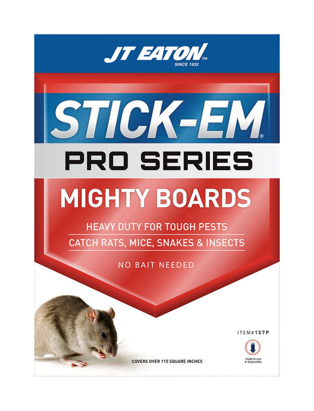 JT EATON & CO, JT Eaton Stick-Em Pro Series Glue Board For Insects, Rodents and Snakes (Pack of 12)