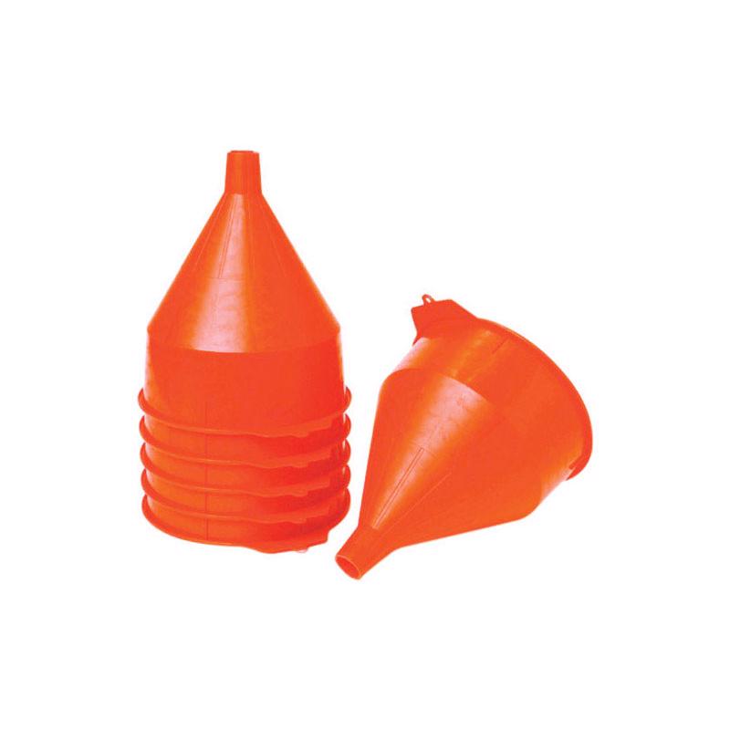 MILLER MANUFACTURING CO, Little Giant Orange 10-1/2 in. H Plastic 192 oz. Funnel (Pack of 6)