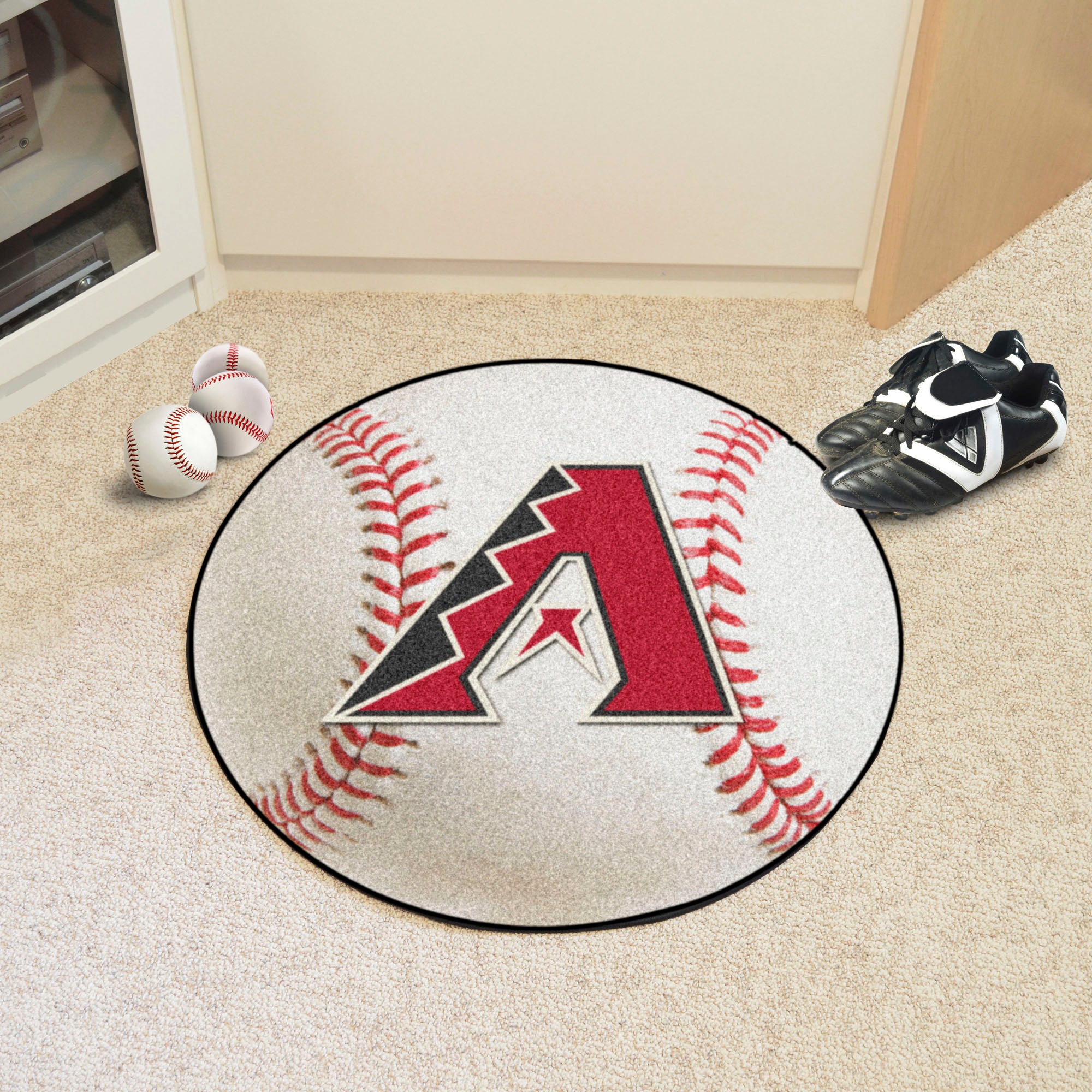 FANMATS, MLB - Arizona Diamondbacks Baseball Rug - 27in. Diameter