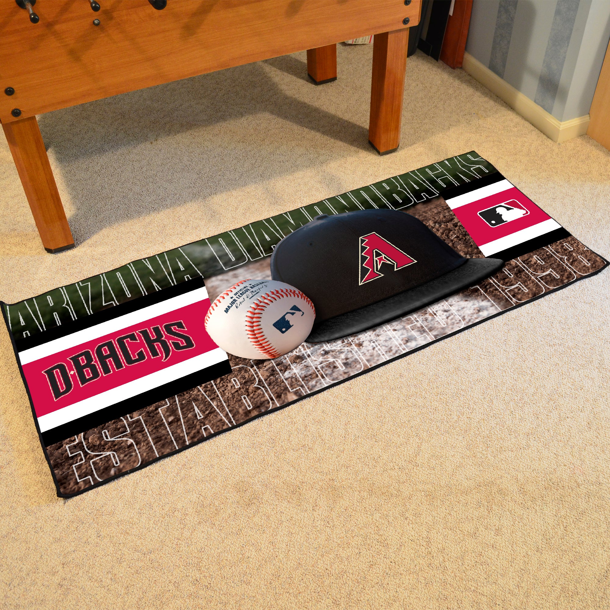 FANMATS, MLB - Arizona Diamondbacks Baseball Runner Rug - 30in. x 72in.