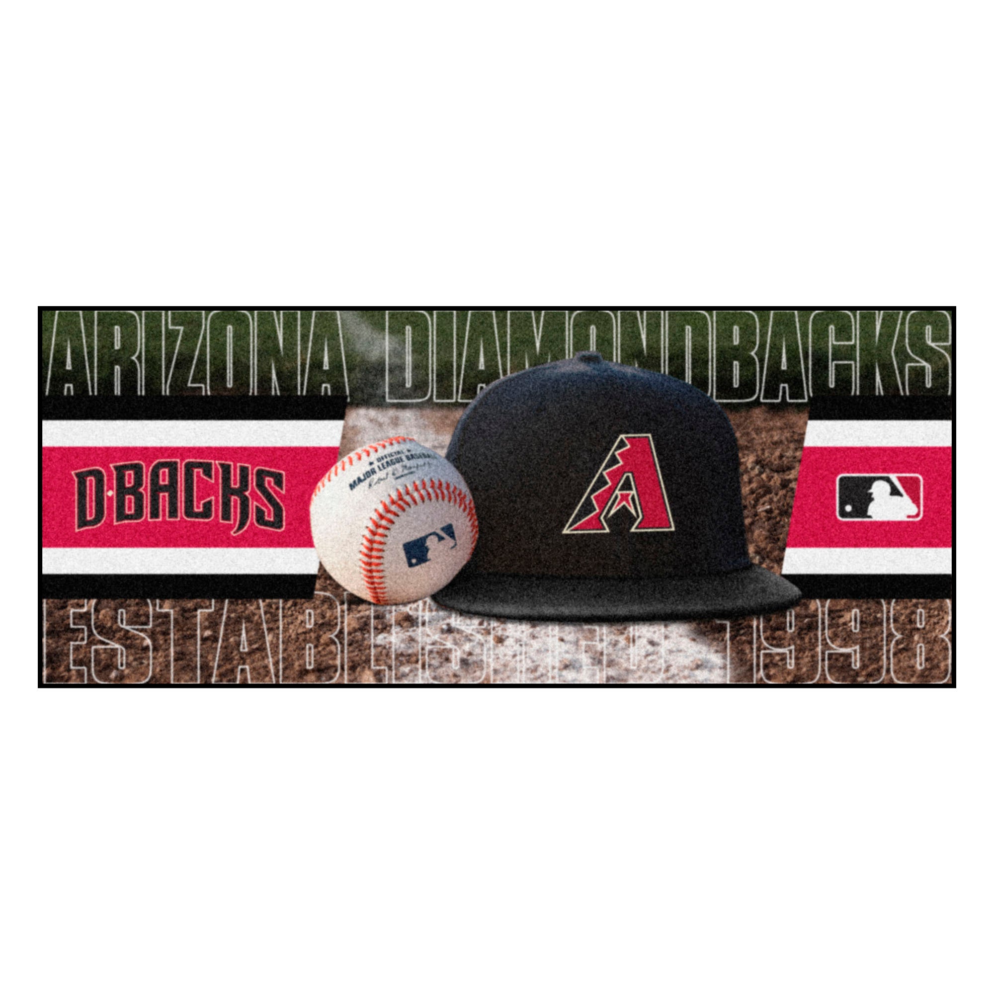 FANMATS, MLB - Arizona Diamondbacks Baseball Runner Rug - 30in. x 72in.