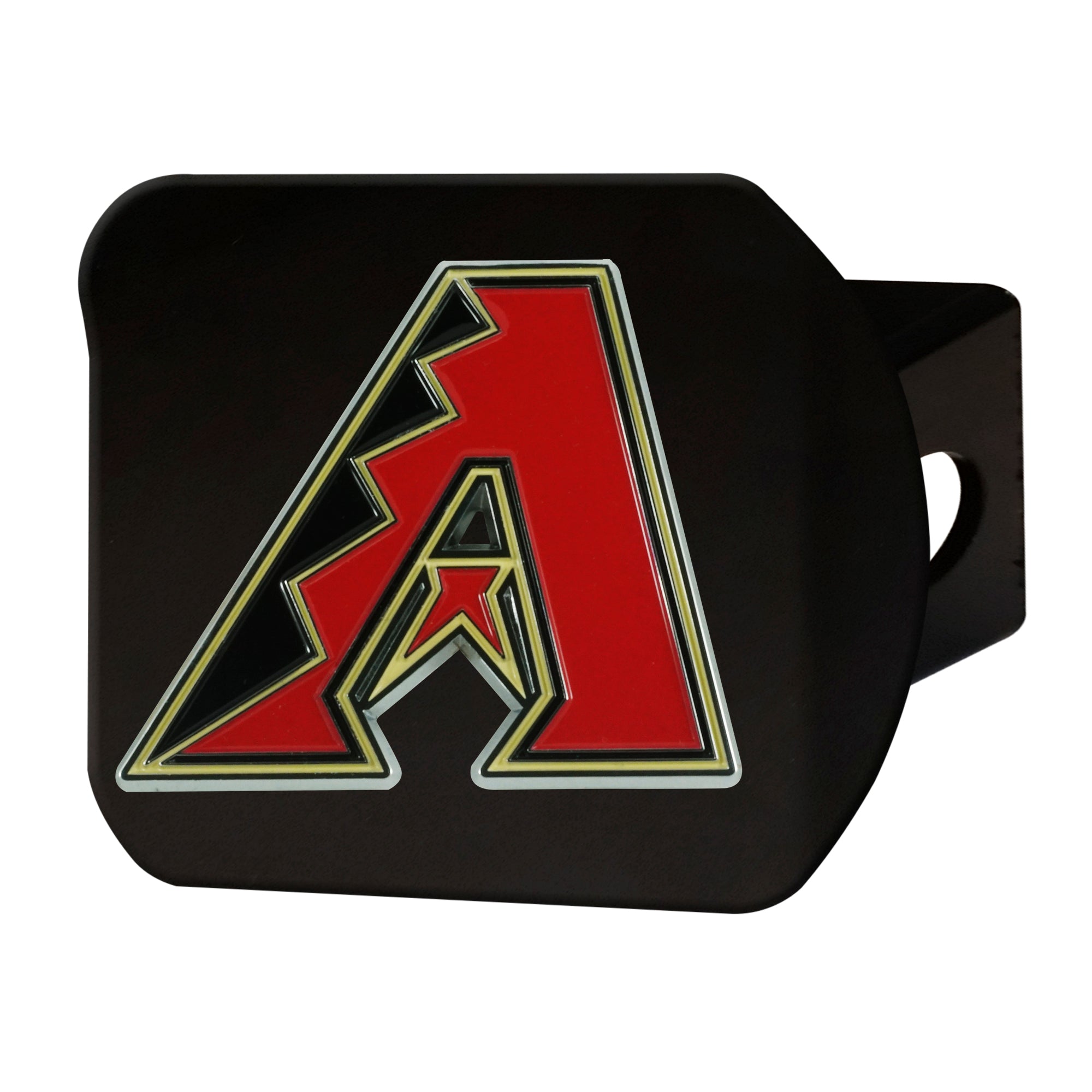 FANMATS, MLB - Arizona Diamondbacks Black Metal Hitch Cover - 3D Color Emblem