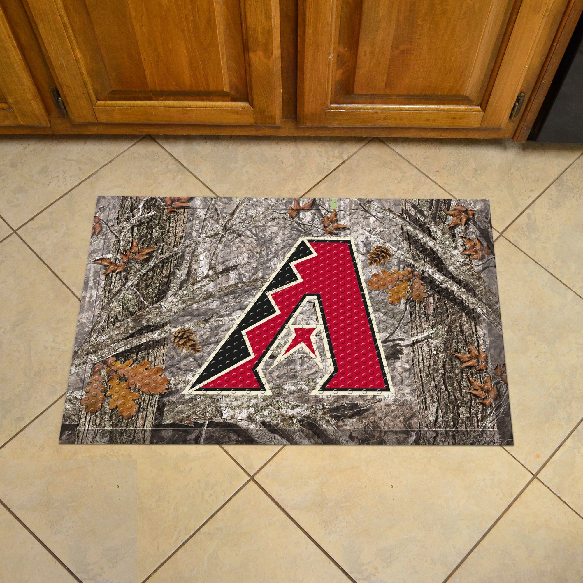 FANMATS, MLB - Arizona Diamondbacks Camo Camo Rubber Scraper Door Mat