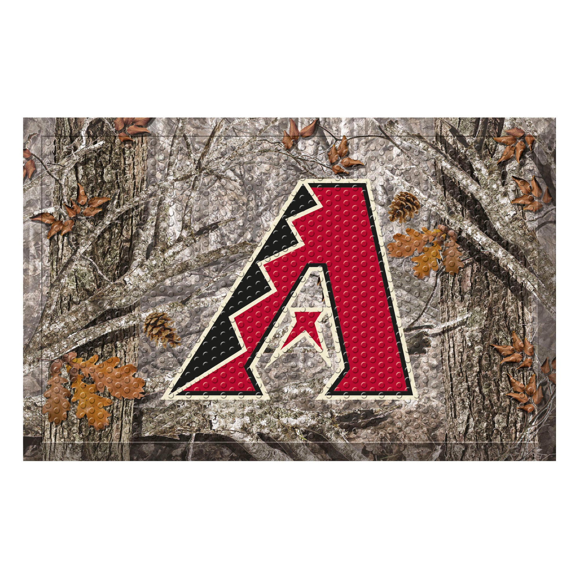 FANMATS, MLB - Arizona Diamondbacks Camo Camo Rubber Scraper Door Mat