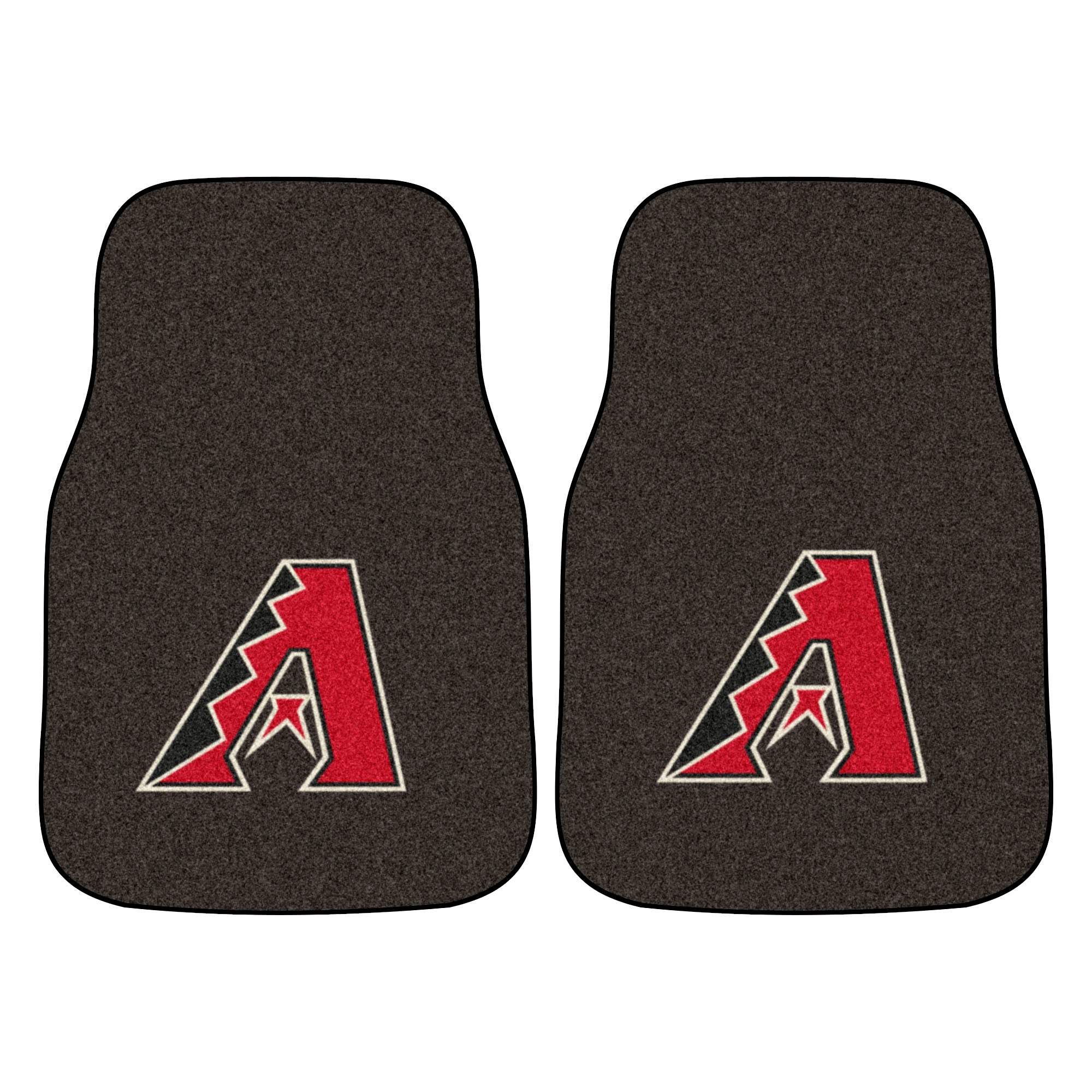 FANMATS, MLB - Arizona Diamondbacks Carpet Car Mat Set - 2 Pieces