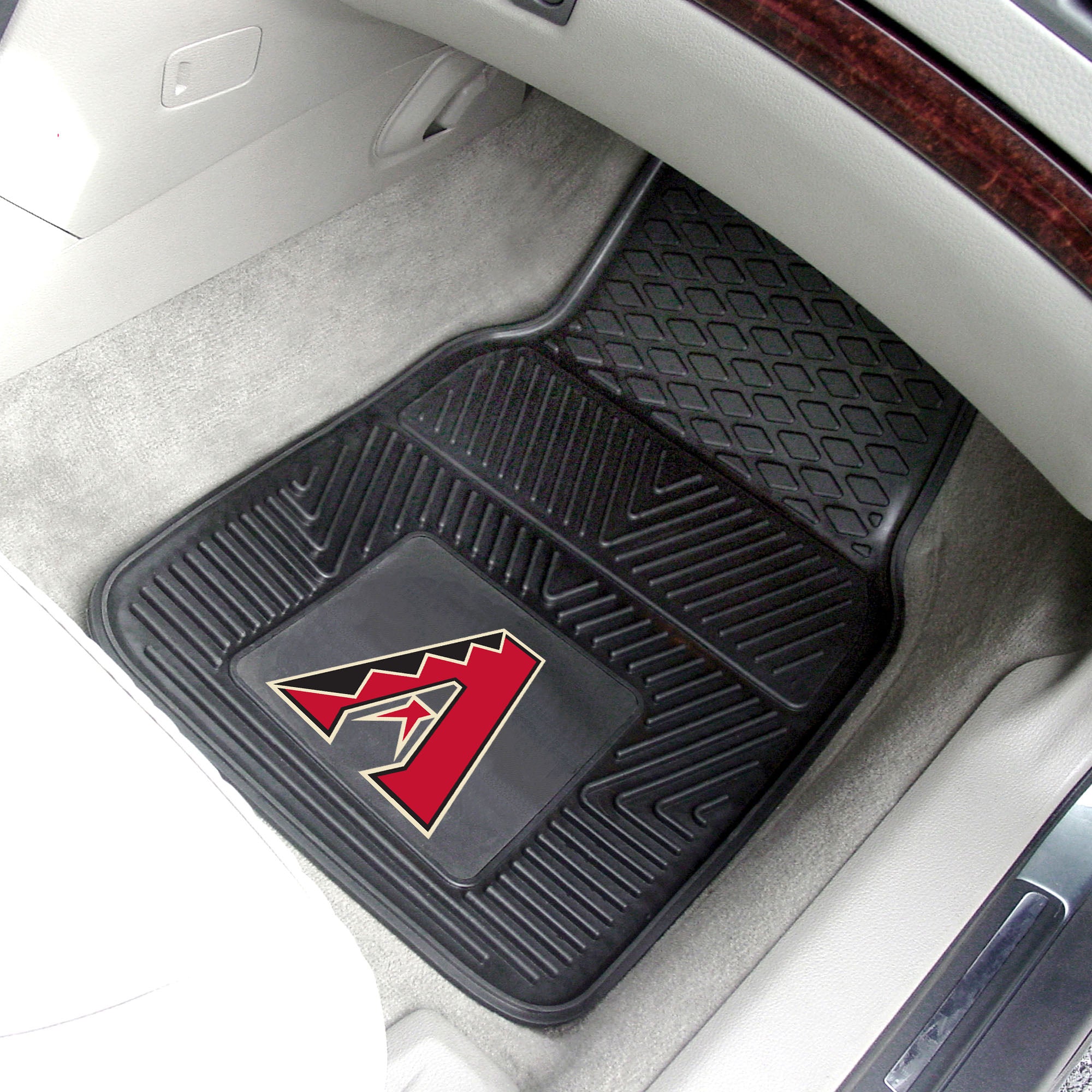 FANMATS, MLB - Arizona Diamondbacks Heavy Duty Car Mat Set - 2 Pieces