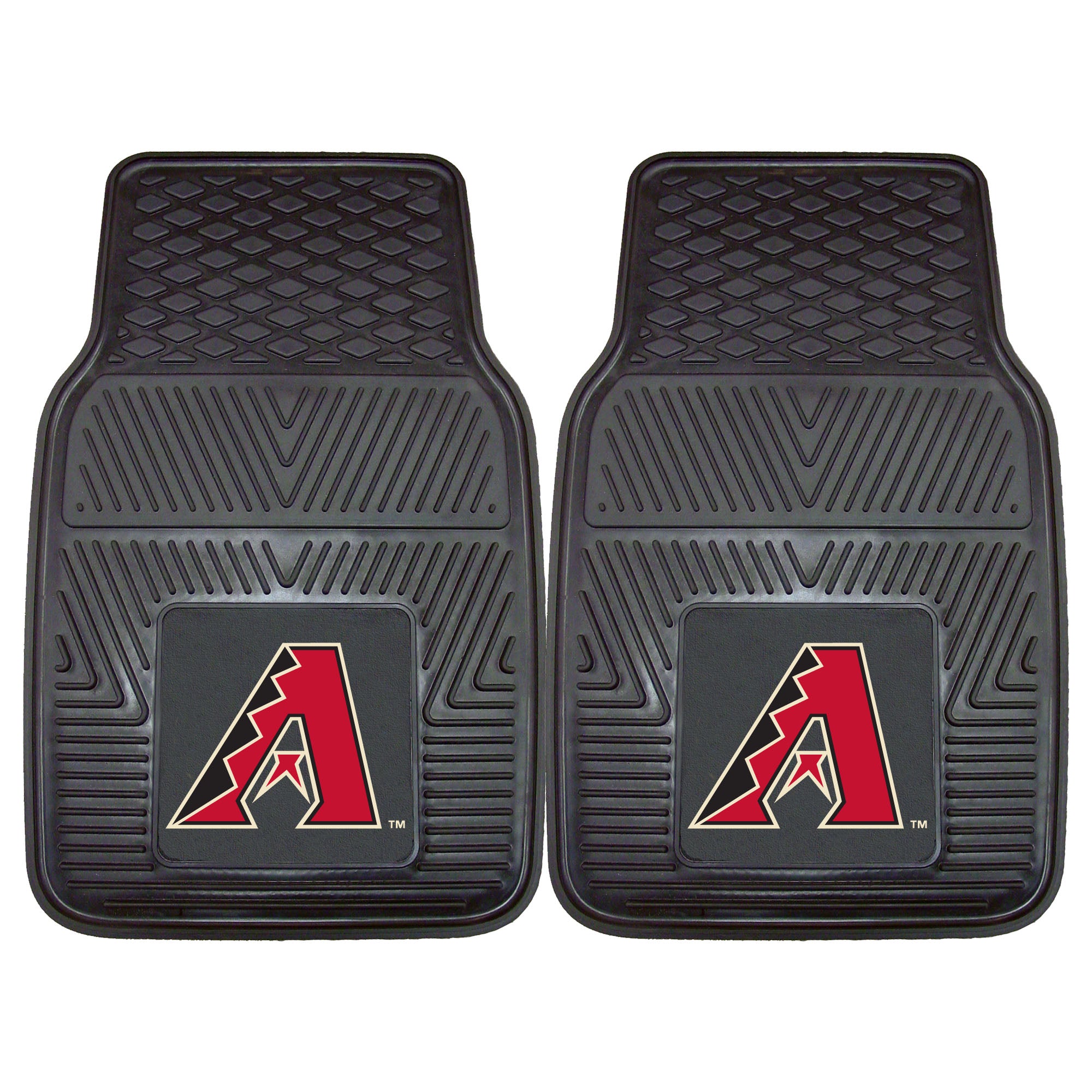 FANMATS, MLB - Arizona Diamondbacks Heavy Duty Car Mat Set - 2 Pieces