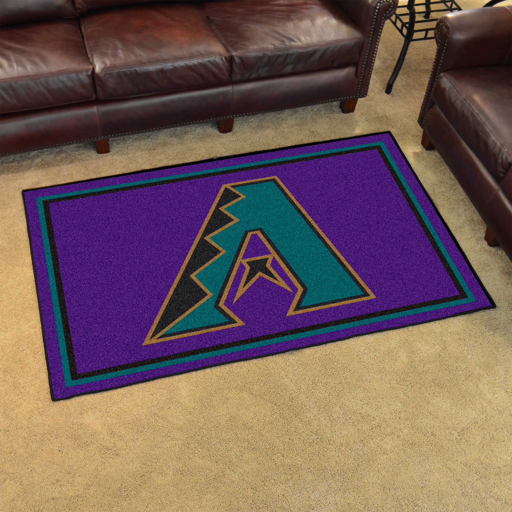 FANMATS, MLB - Arizona Diamondbacks Retro Collection 4ft. x 6ft. Plush Area Rug - (1998)