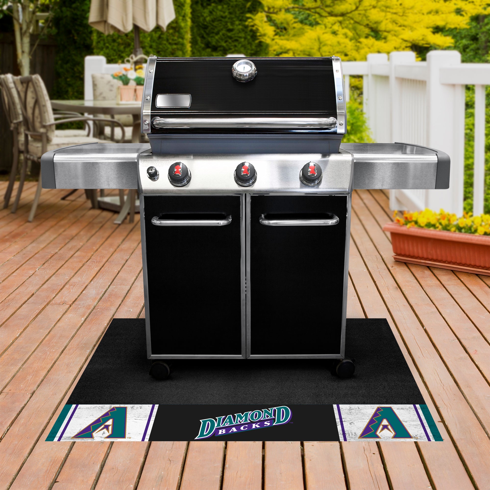 FANMATS, MLB - Arizona Diamondbacks Retro Collection Grill Mat - 26in. x 42in. - (1998)