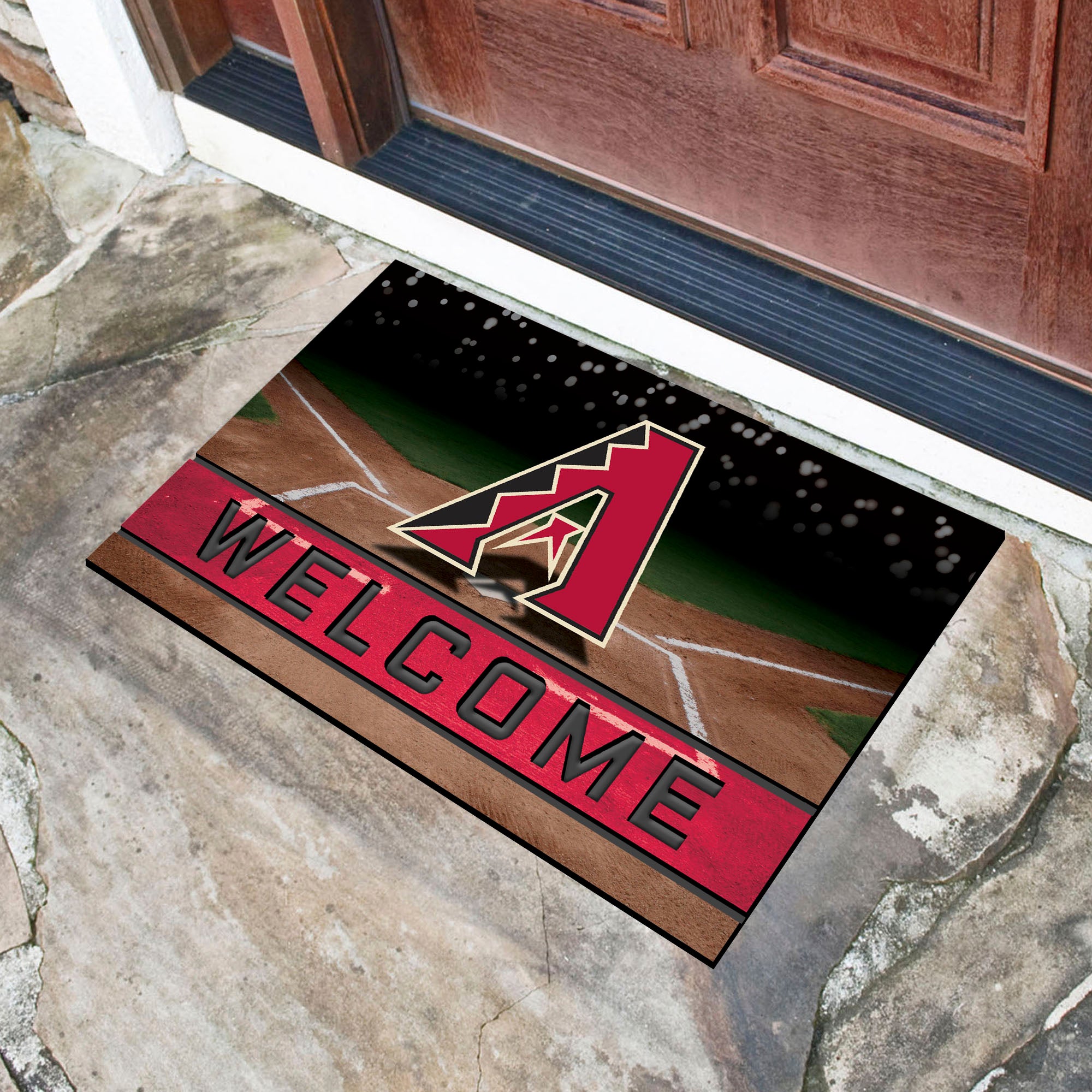 FANMATS, MLB - Arizona Diamondbacks Rubber Door Mat - 18in. x 30in.