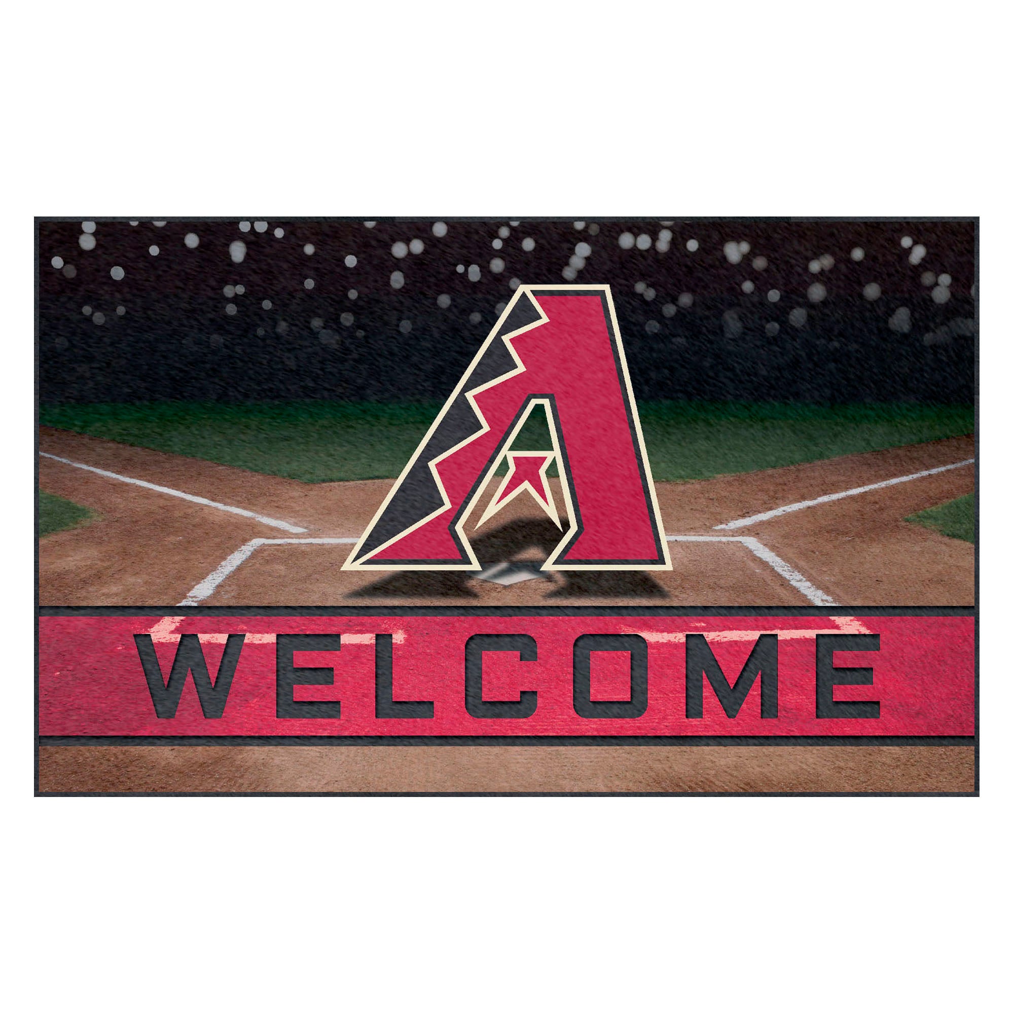 FANMATS, MLB - Arizona Diamondbacks Rubber Door Mat - 18in. x 30in.