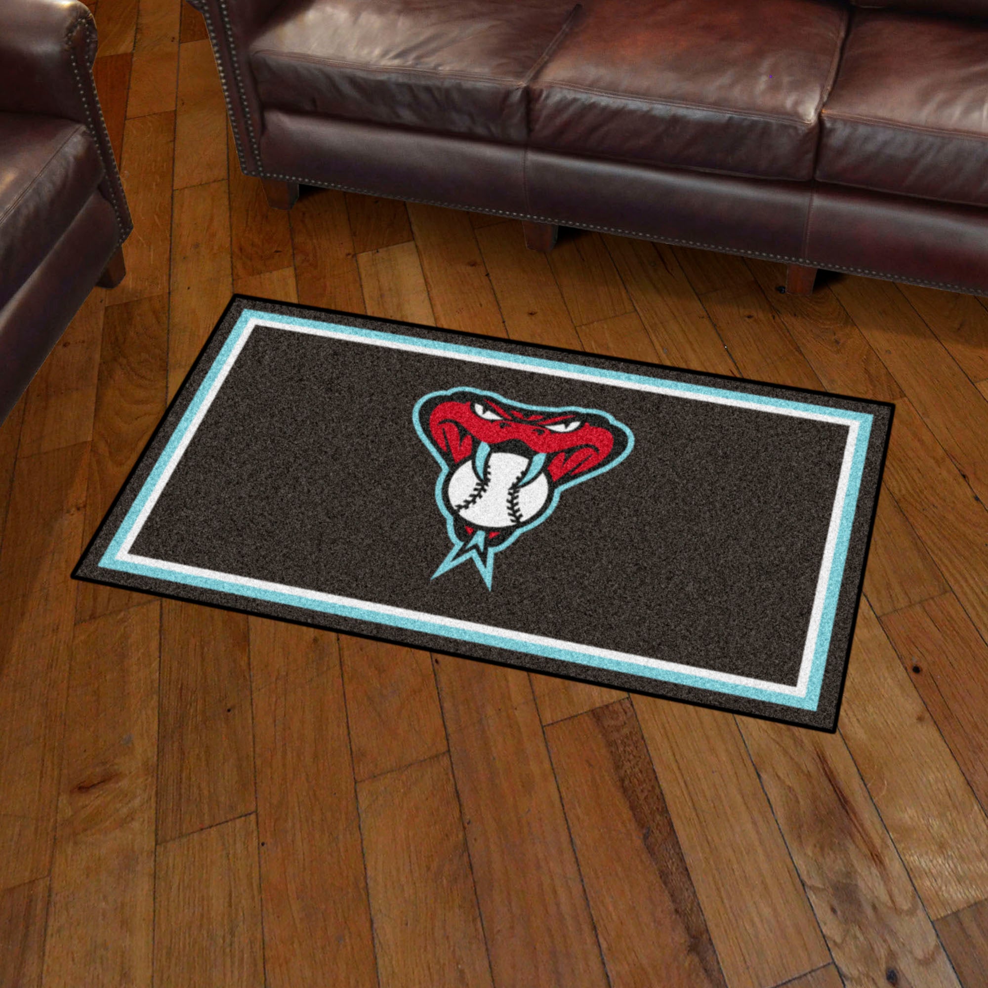 FANMATS, MLB - Arizona Diamondbacks Snake 3ft. x 5ft. Plush Area Rug