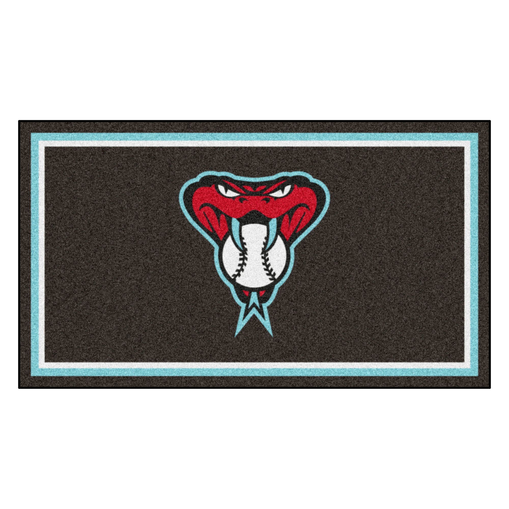 FANMATS, MLB - Arizona Diamondbacks Snake 3ft. x 5ft. Plush Area Rug