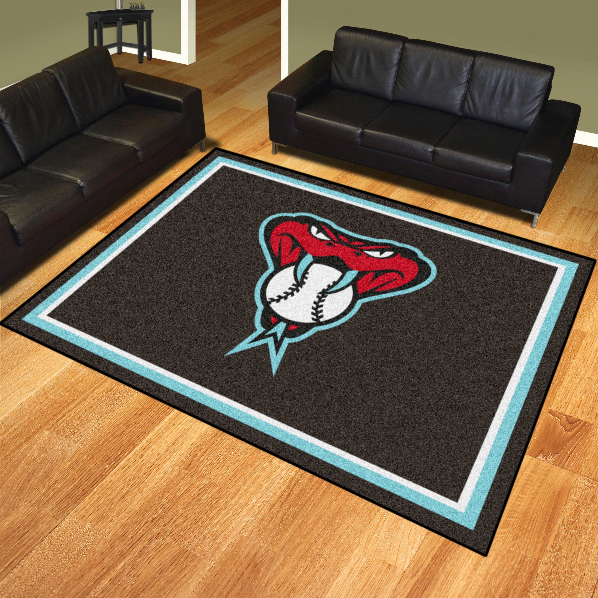 FANMATS, MLB - Arizona Diamondbacks Snake 8ft. x 10 ft. Plush Area Rug