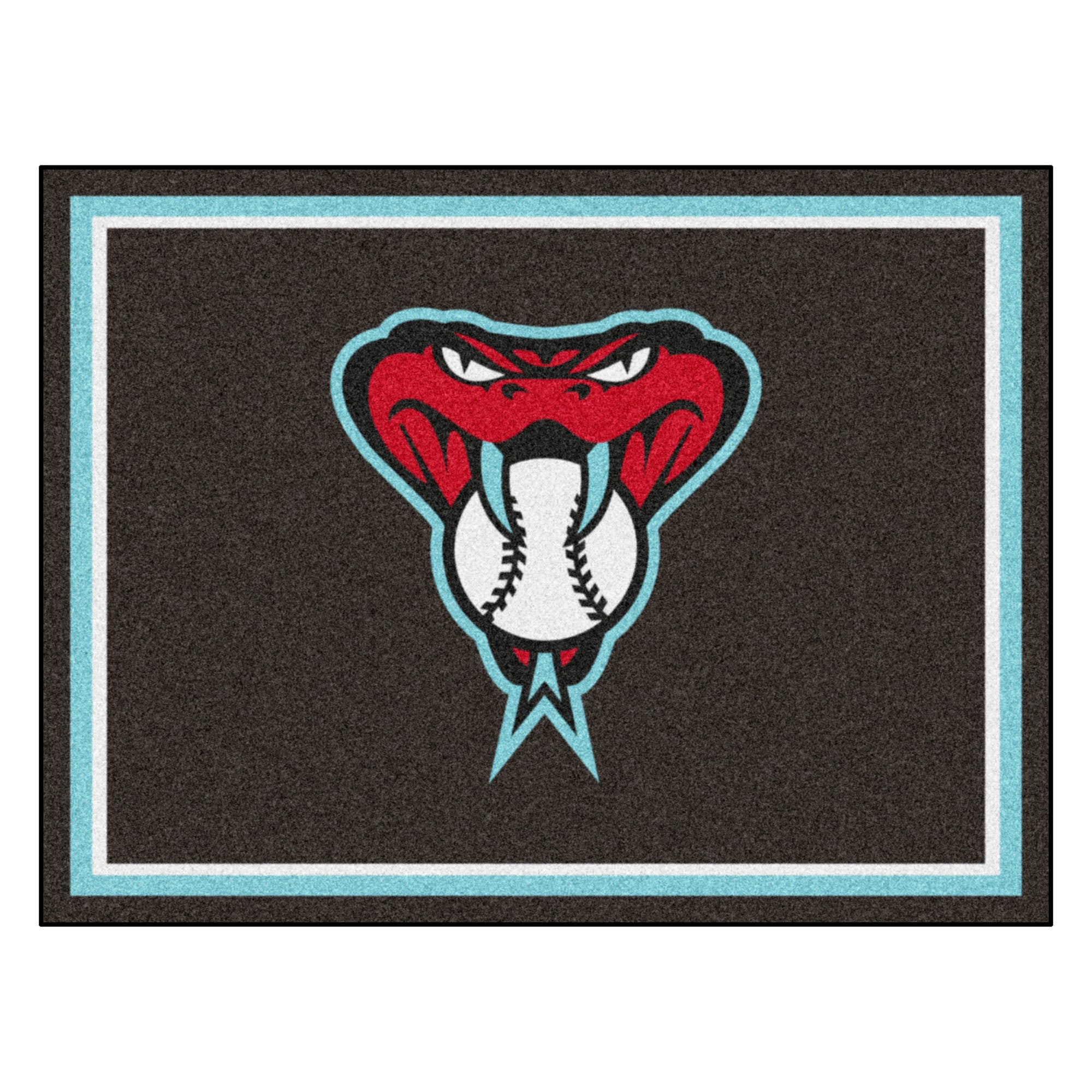 FANMATS, MLB - Arizona Diamondbacks Snake 8ft. x 10 ft. Plush Area Rug