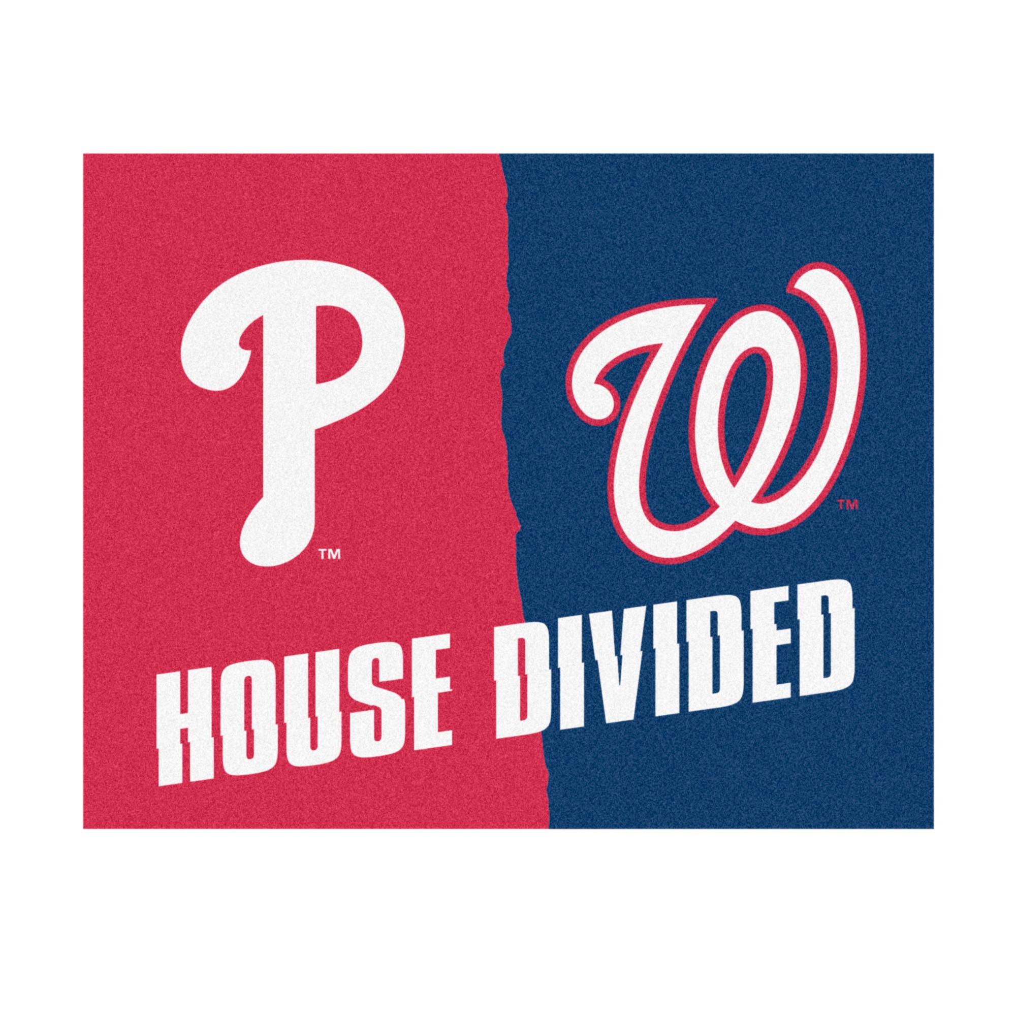 FANMATS, MLB House Divided - Phillies / Nationals House Divided Rug