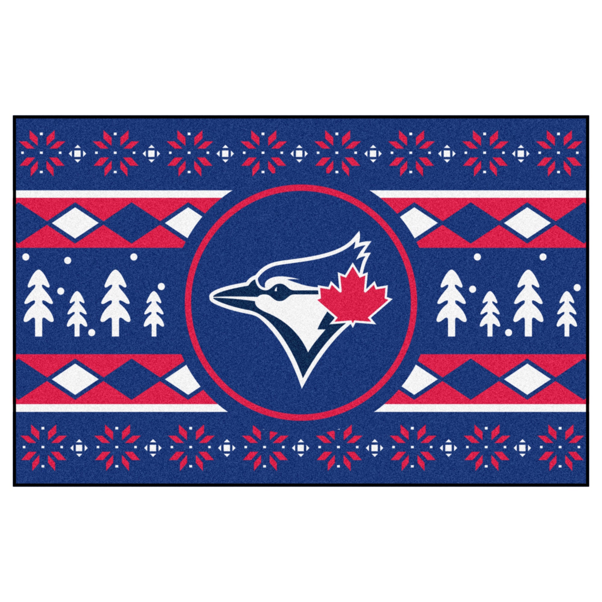 FANMATS, MLB - Toronto Blue Jays Holiday Sweater Rug - 19in. x 30in.