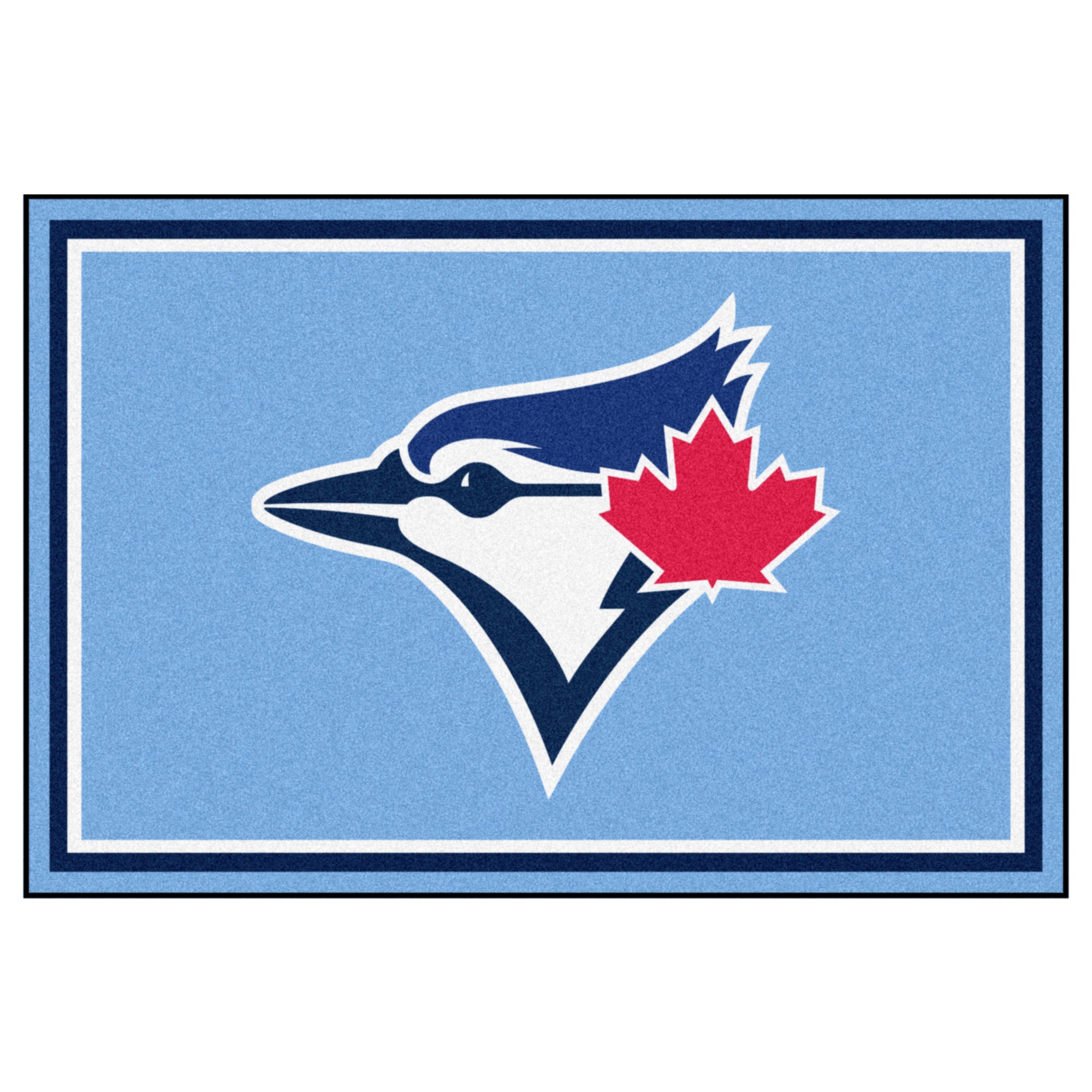 FANMATS, MLB - Toronto Blue Jays Light Blue 5ft. x 8 ft. Plush Area Rug