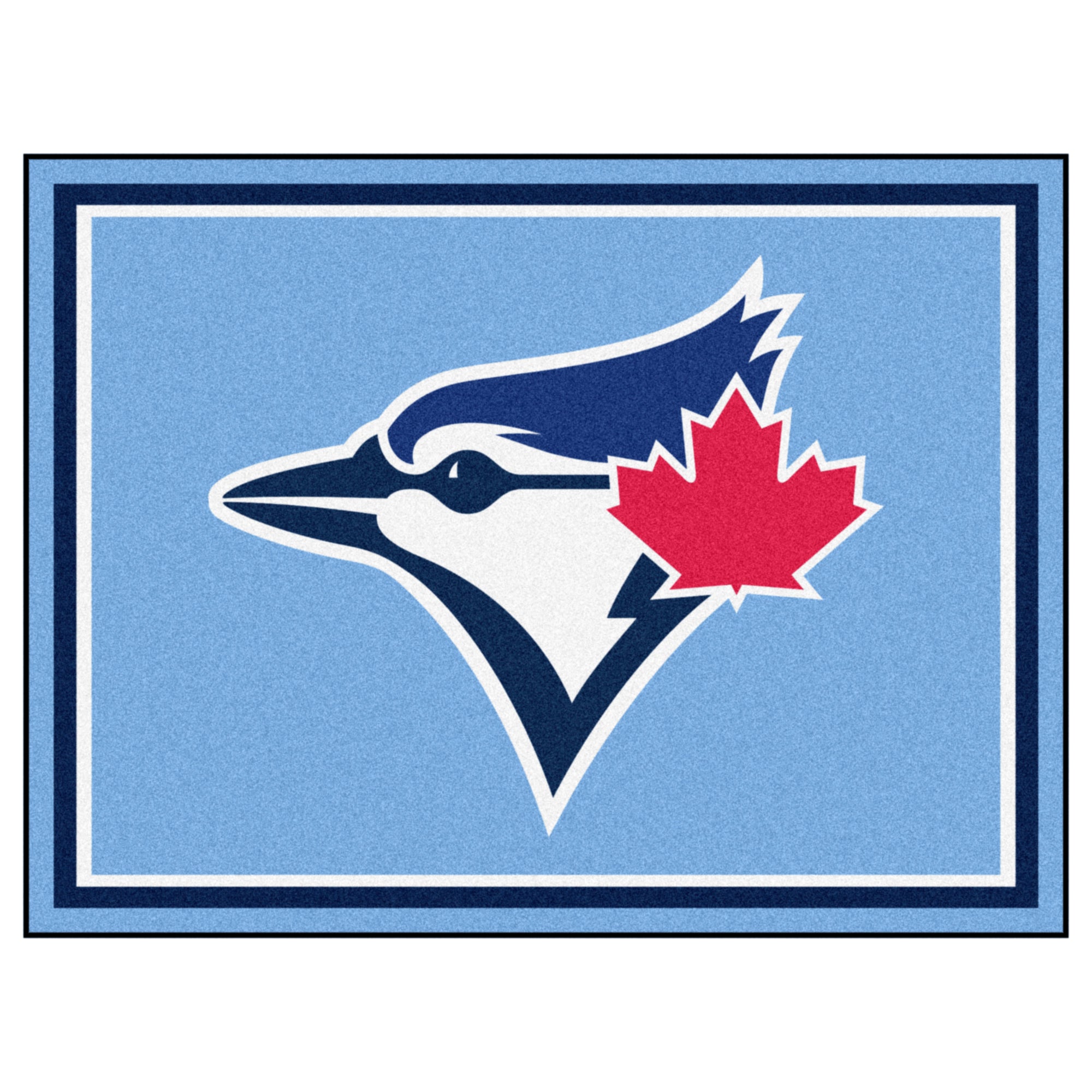 FANMATS, MLB - Toronto Blue Jays Light Blue 8ft. x 10 ft. Plush Area Rug