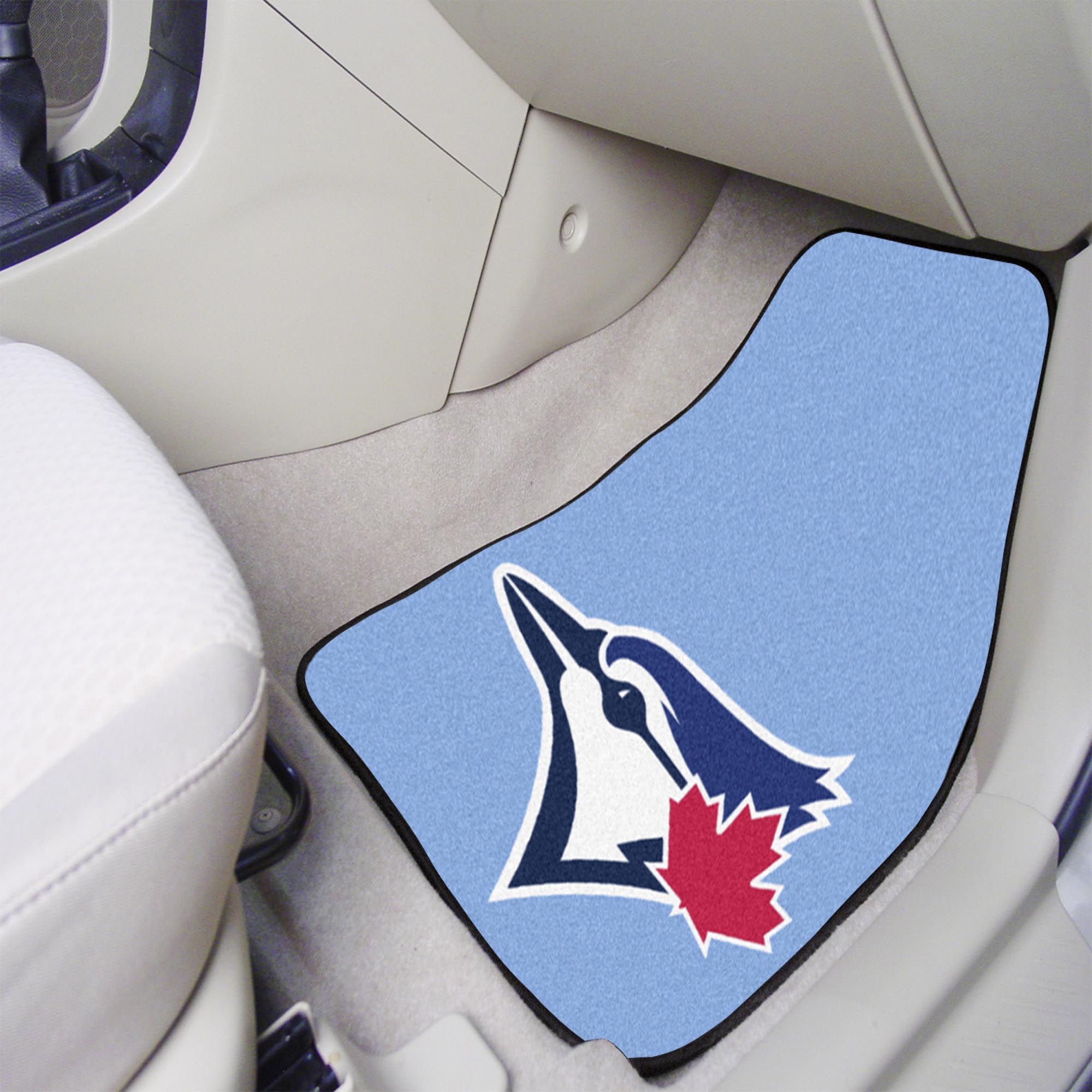 FANMATS, MLB - Toronto Blue Jays Light Blue Carpet Car Mat Set - 2 Pieces