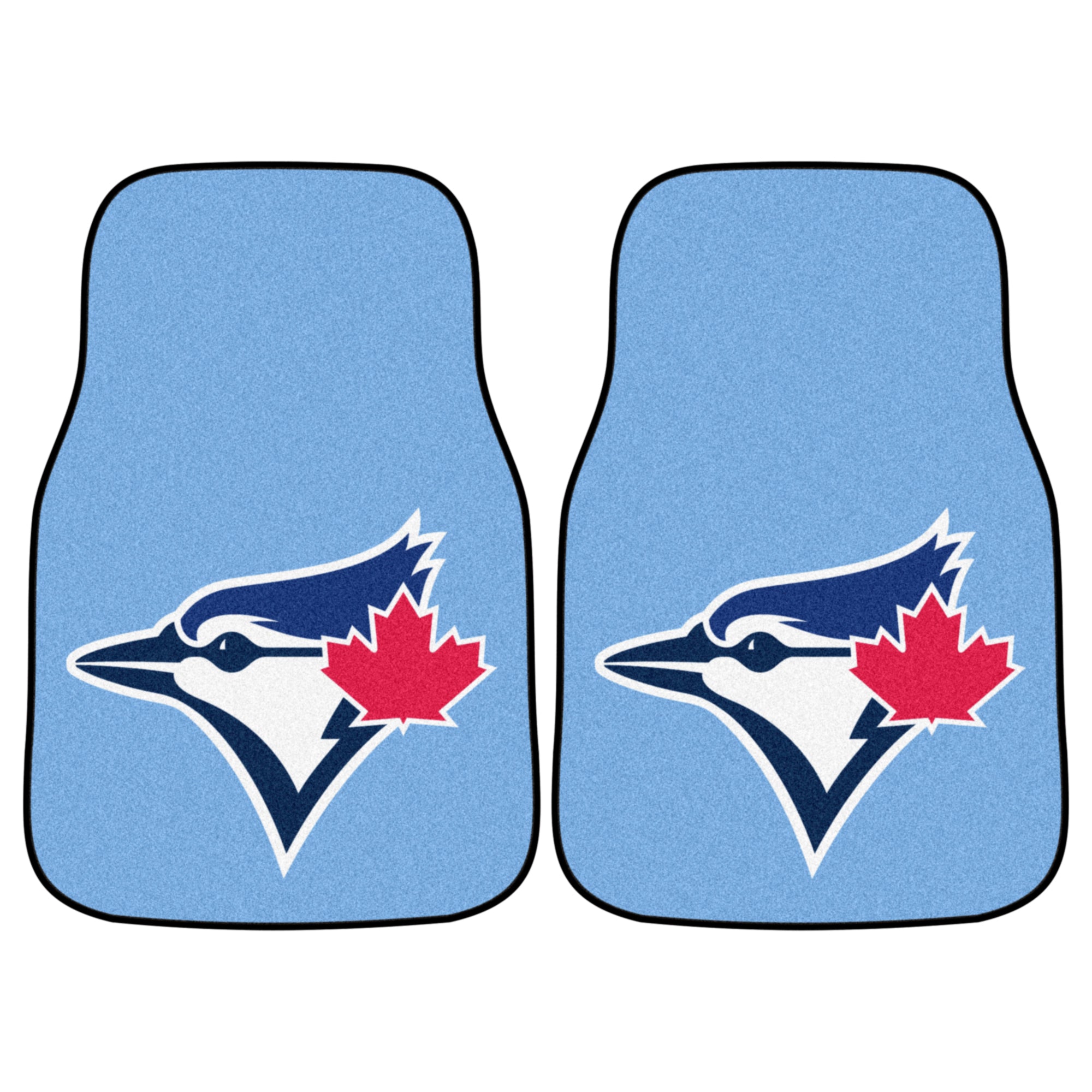 FANMATS, MLB - Toronto Blue Jays Light Blue Carpet Car Mat Set - 2 Pieces