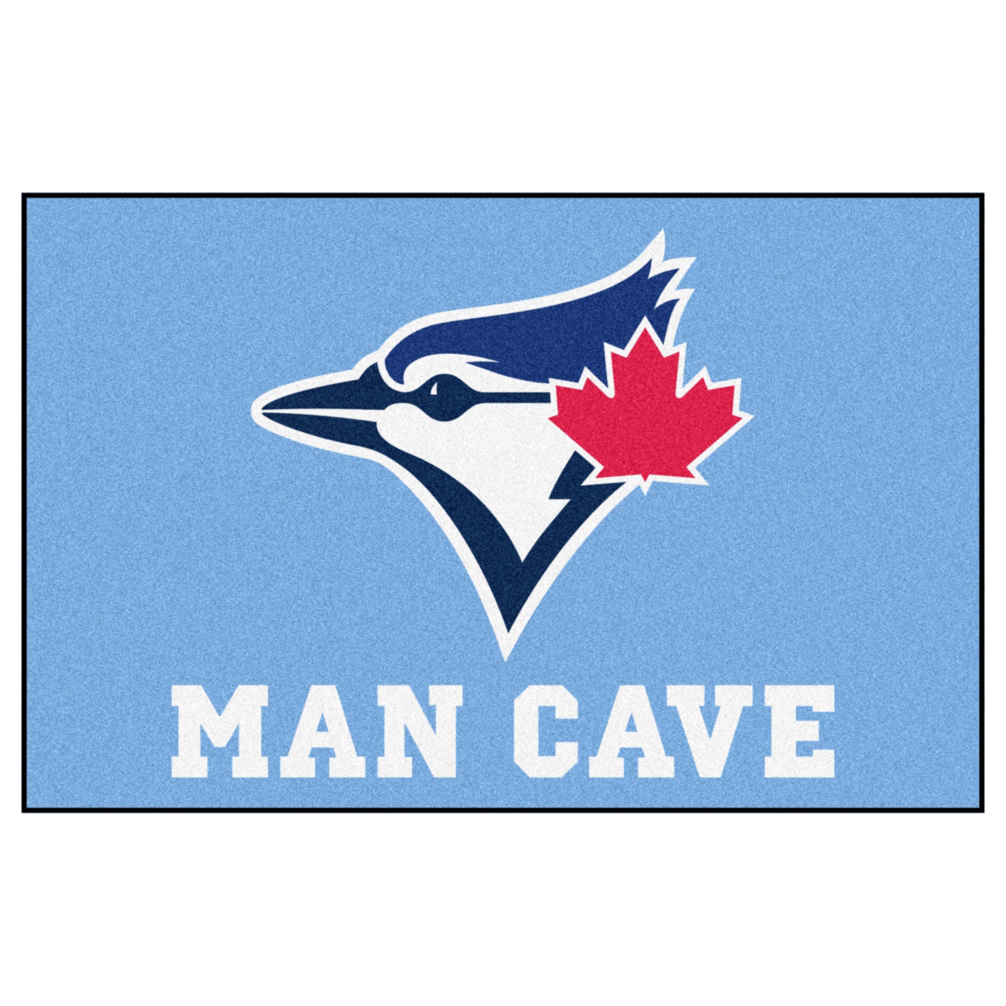 FANMATS, MLB - Toronto Blue Jays Light Blue Man Cave Rug - 19in. x 30in.