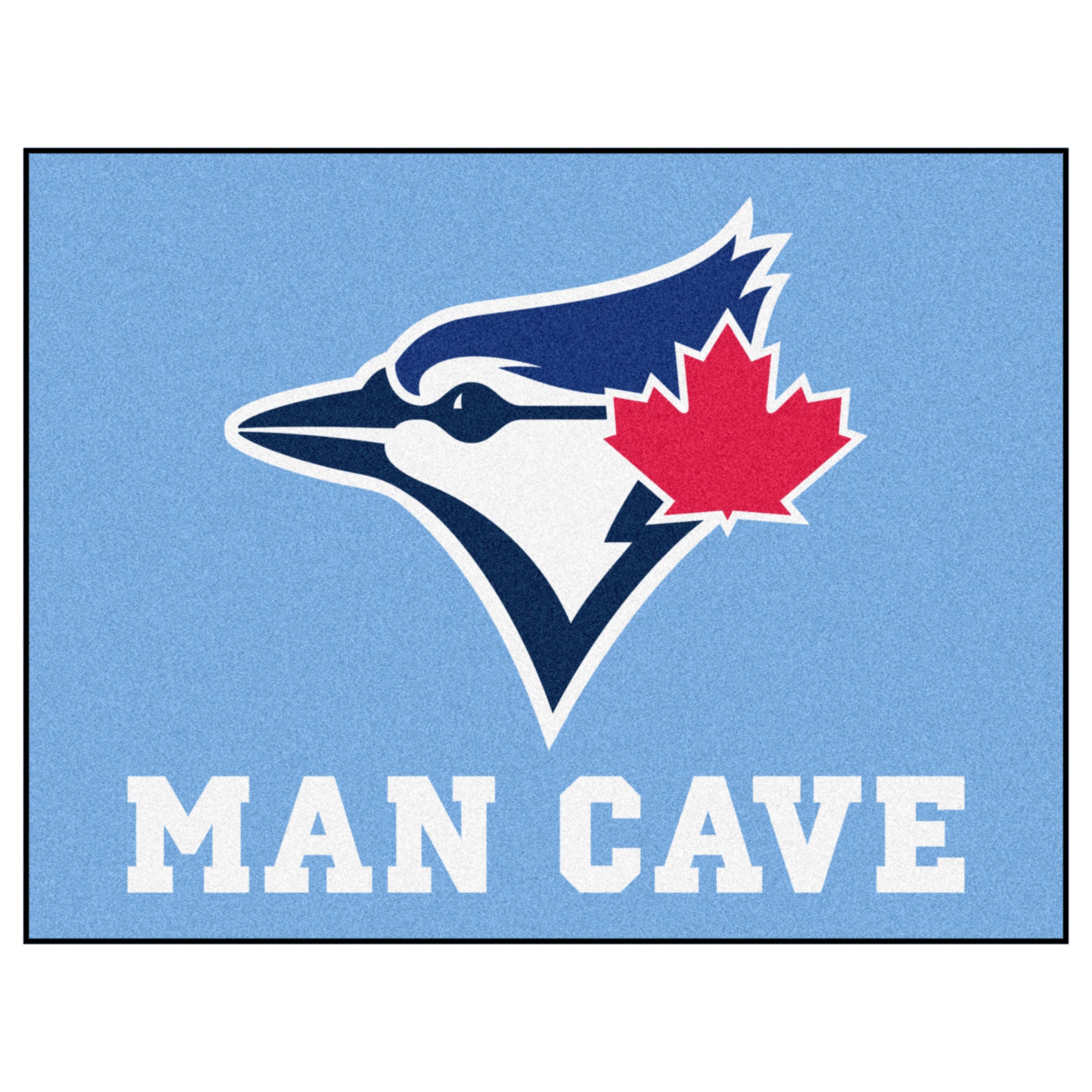 FANMATS, MLB - Toronto Blue Jays Light Blue Man Cave Rug - 34 in. x 42.5 in.