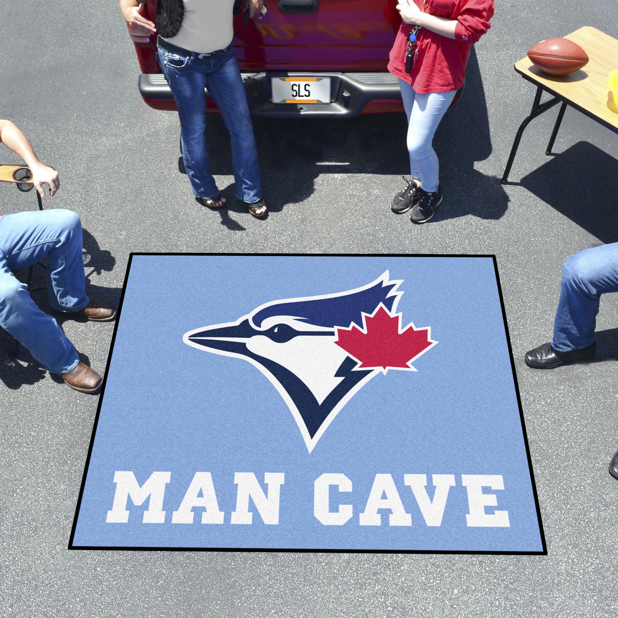 FANMATS, MLB - Toronto Blue Jays Light Blue Man Cave Rug - 5ft. x 6ft.