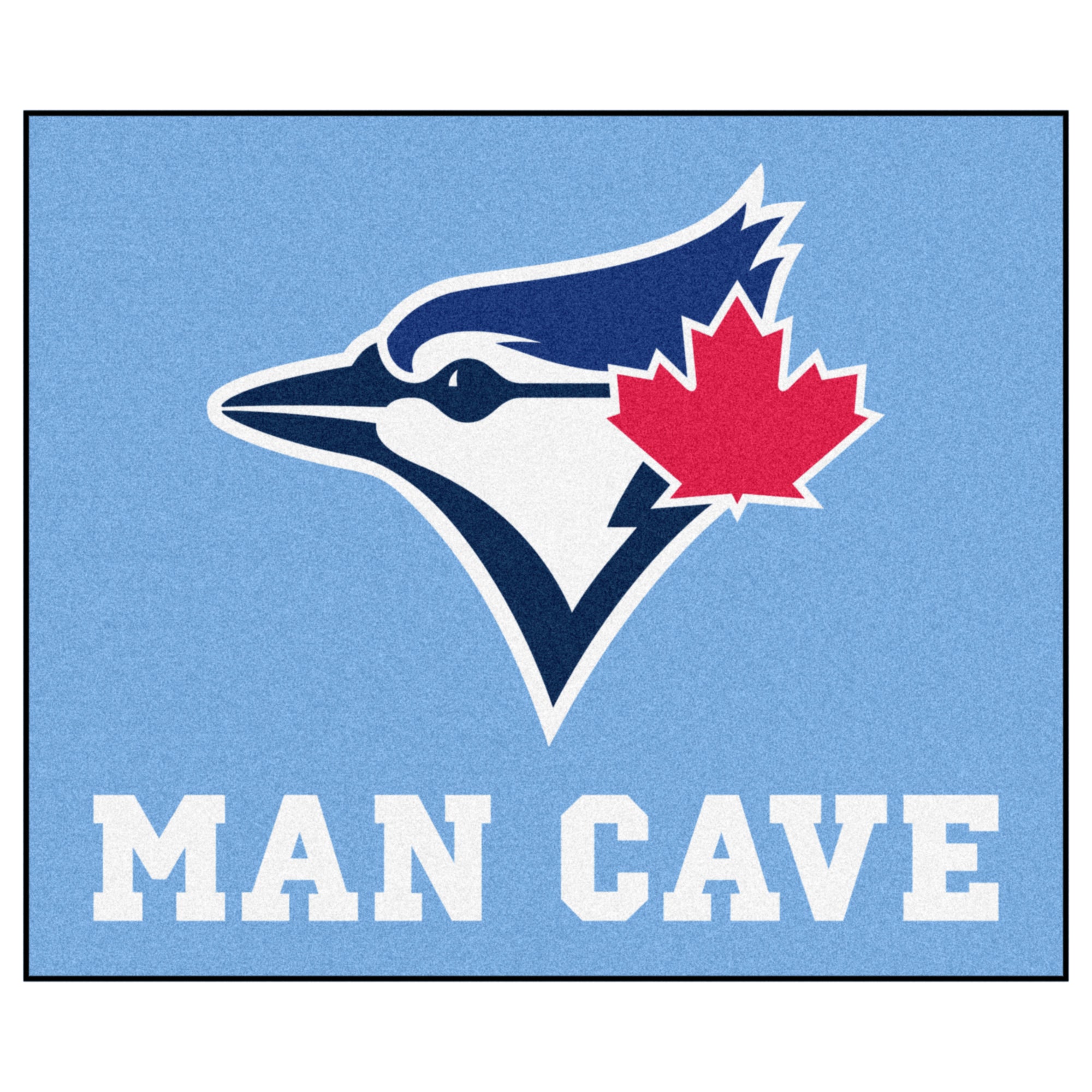 FANMATS, MLB - Toronto Blue Jays Light Blue Man Cave Rug - 5ft. x 6ft.