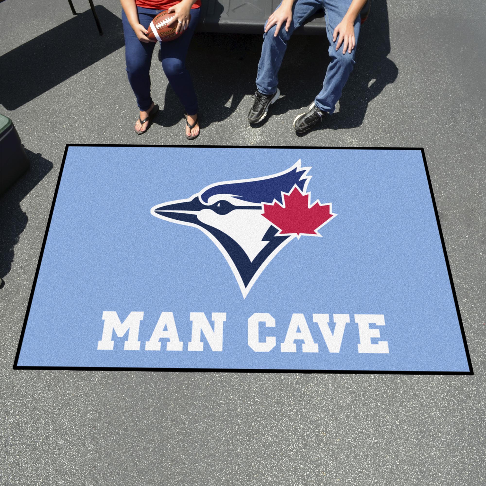 FANMATS, MLB - Toronto Blue Jays Light Blue Man Cave Rug - 5ft. x 8 ft.