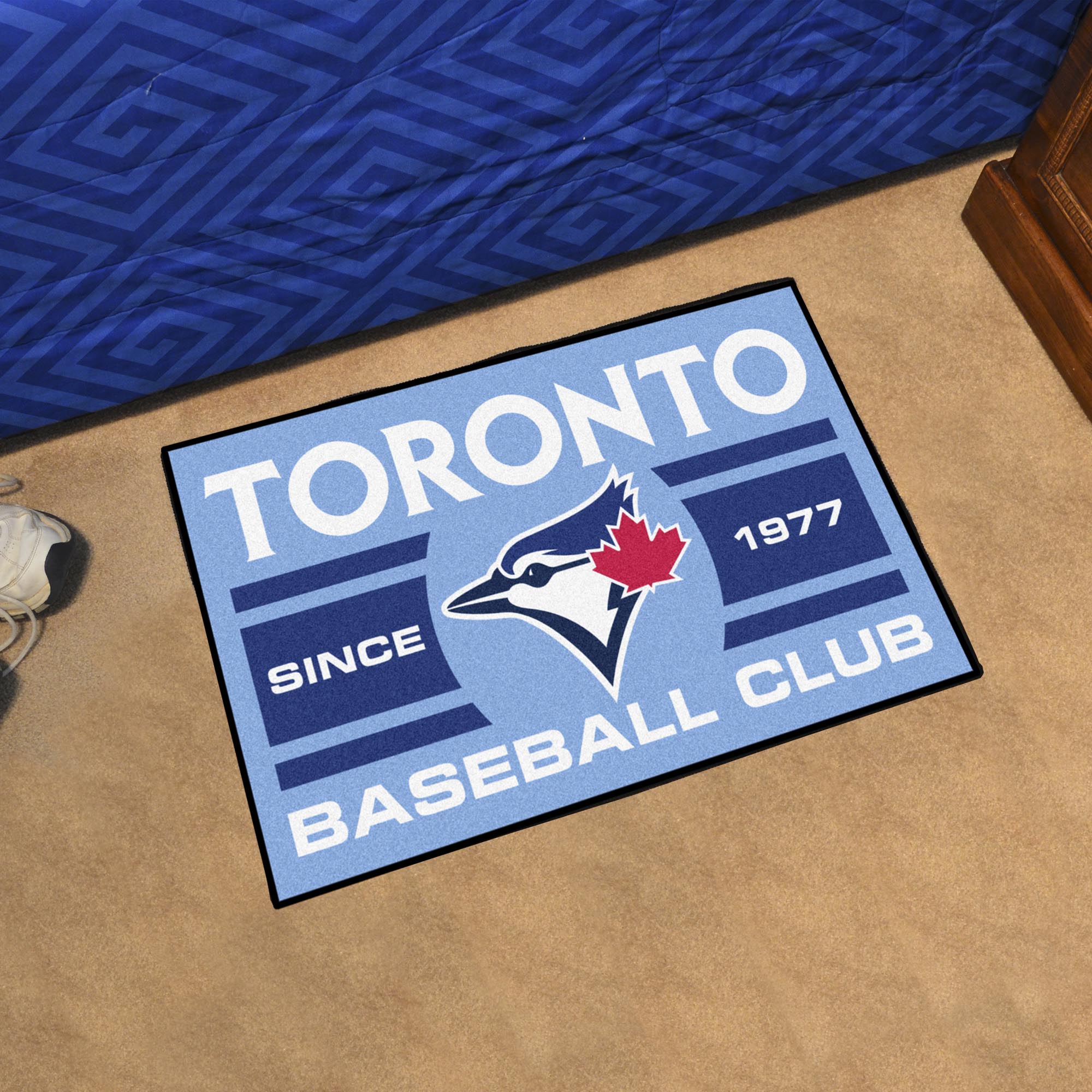 FANMATS, MLB - Toronto Blue Jays Light Blue Uniform Rug - 19in. x 30in.