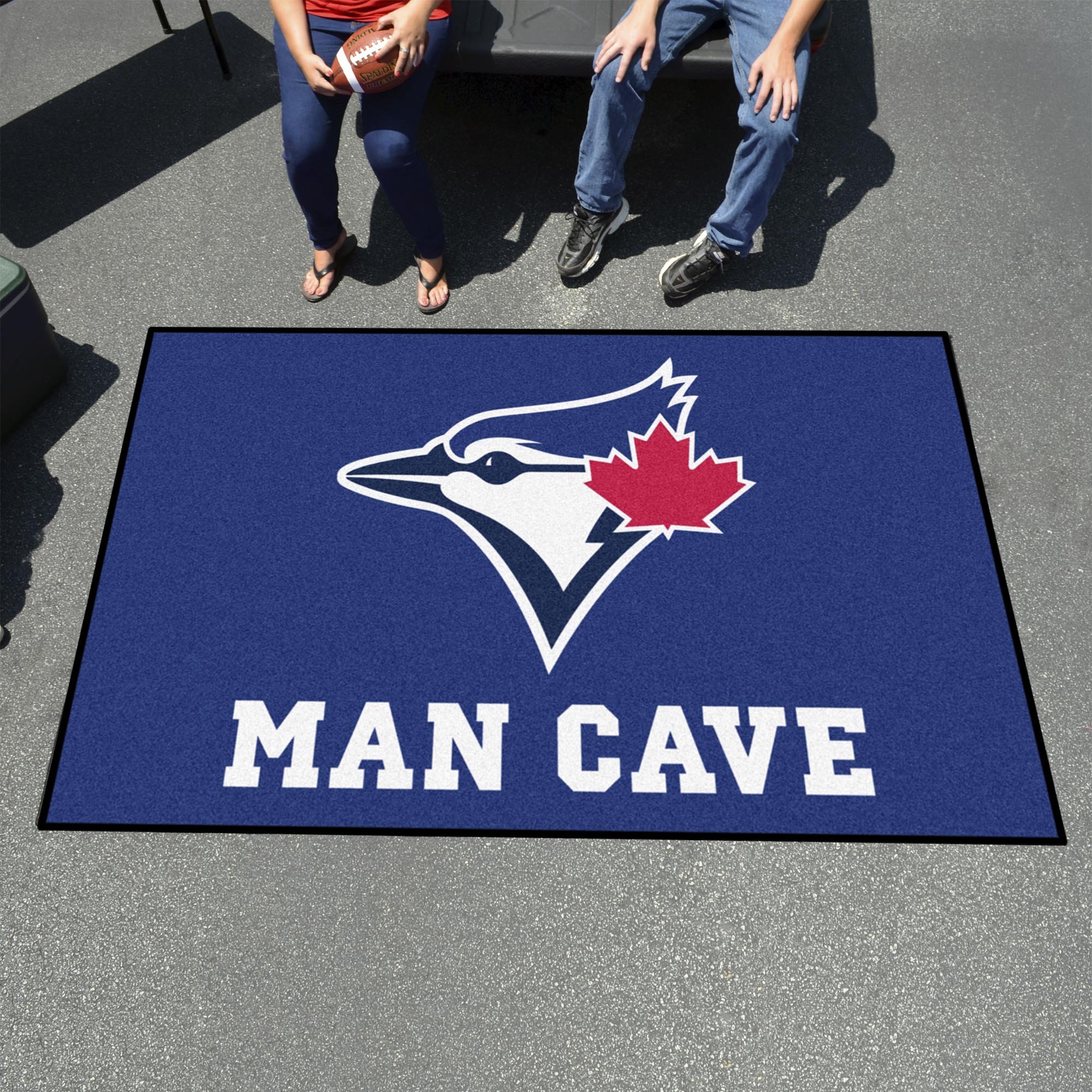 FANMATS, MLB - Toronto Blue Jays Man Cave Rug - 5ft. x 8 ft.