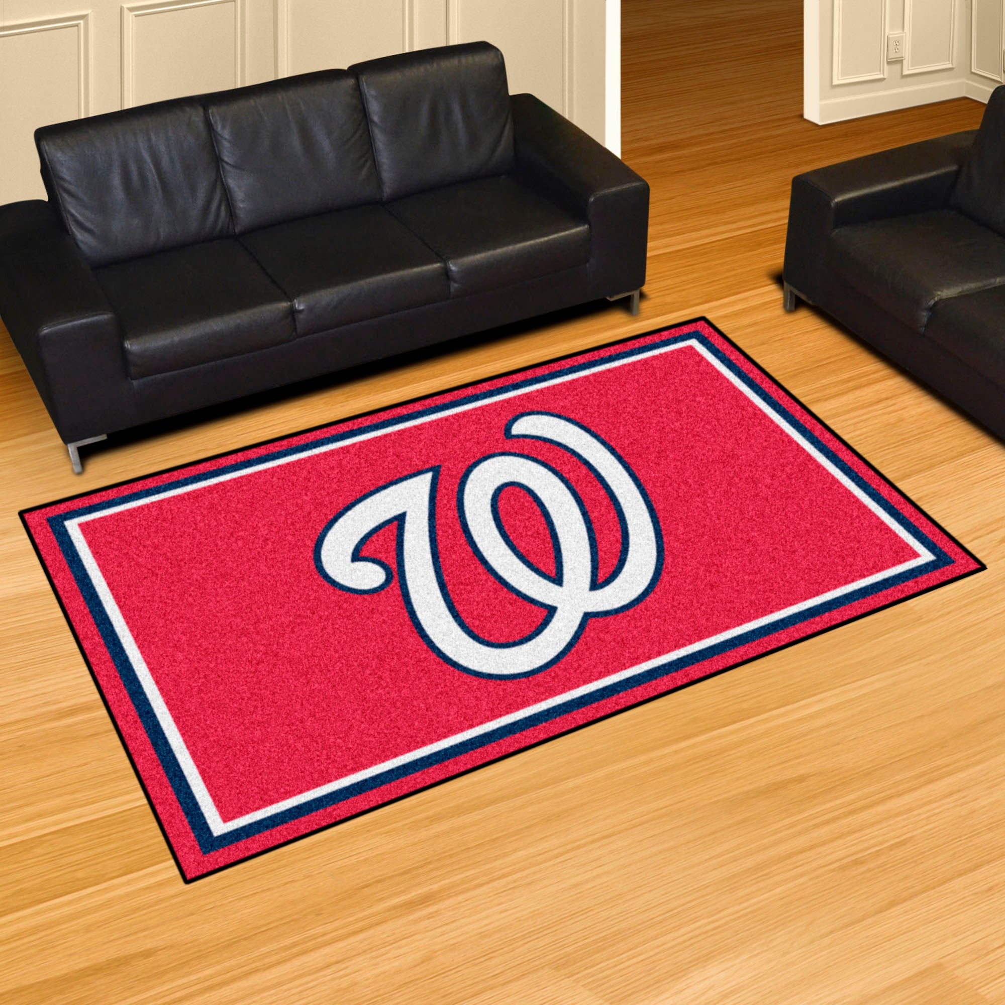 FANMATS, MLB - Washington Nationals 4ft. x 6ft. Plush Area Rug