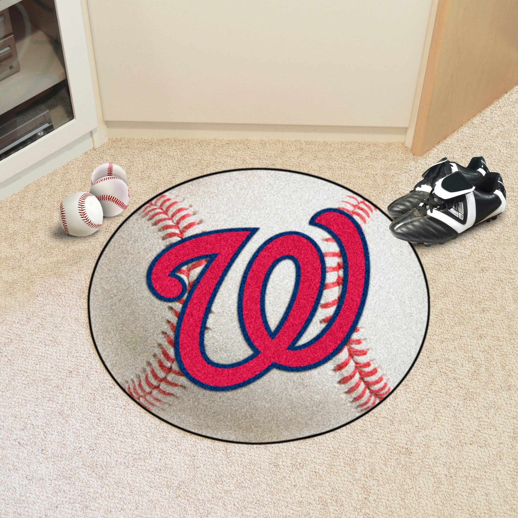 FANMATS, MLB - Washington Nationals Baseball Rug - 27in. Diameter