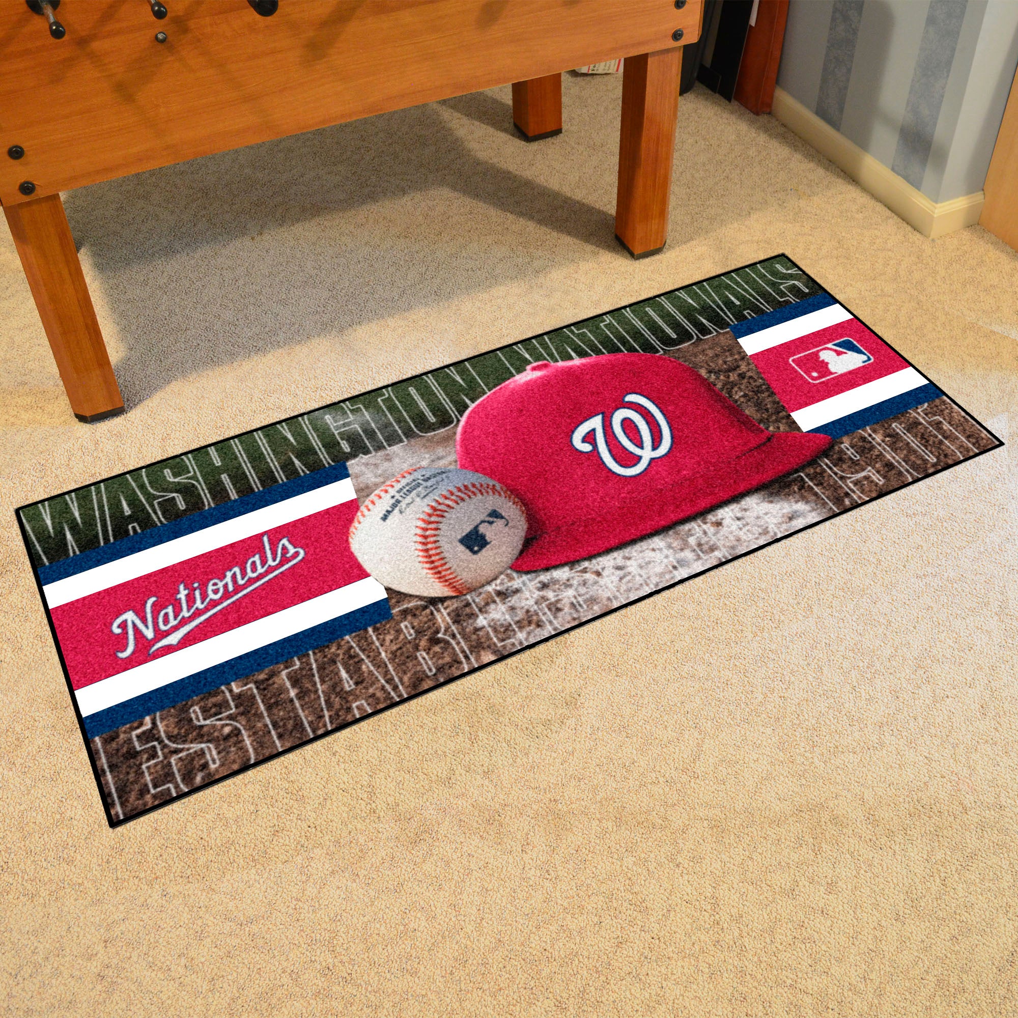 FANMATS, MLB - Washington Nationals Baseball Runner Rug - 30in. x 72in.