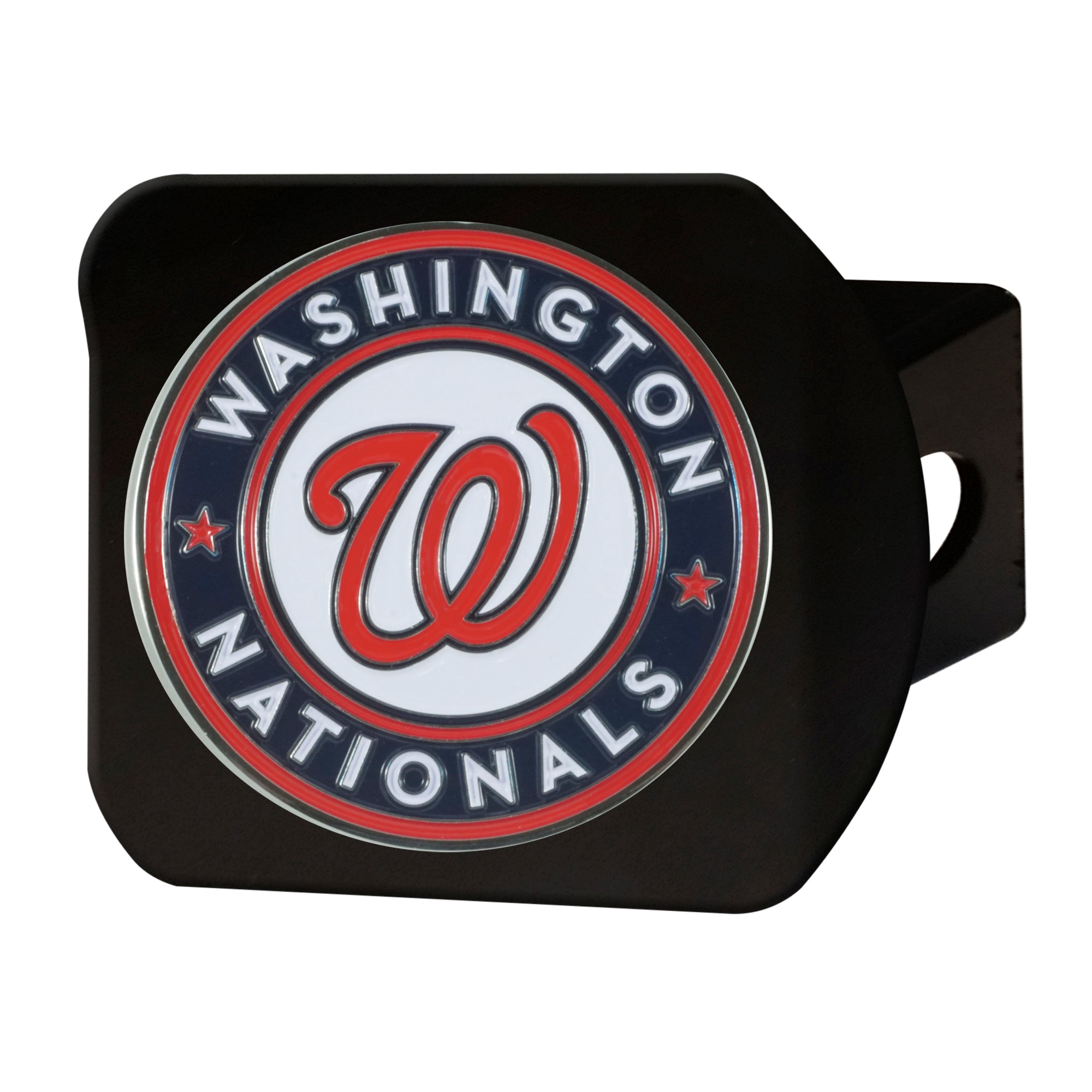 FANMATS, MLB - Washington Nationals Black Metal Hitch Cover - 3D Color Emblem