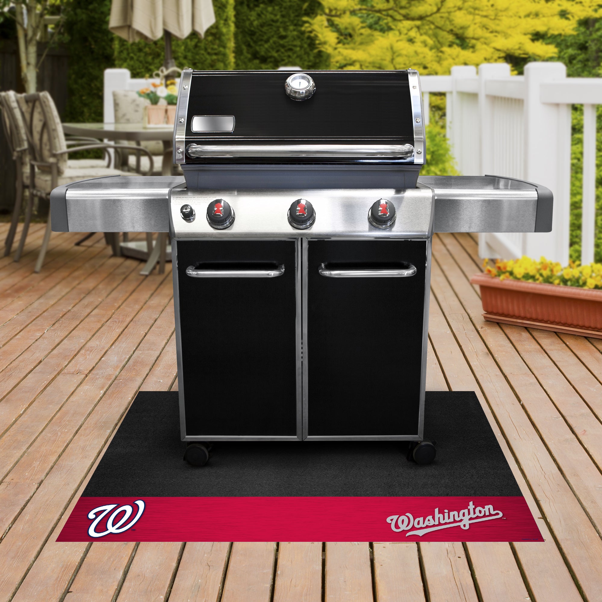 FANMATS, MLB - Washington Nationals Grill Mat - 26in. x 42in.