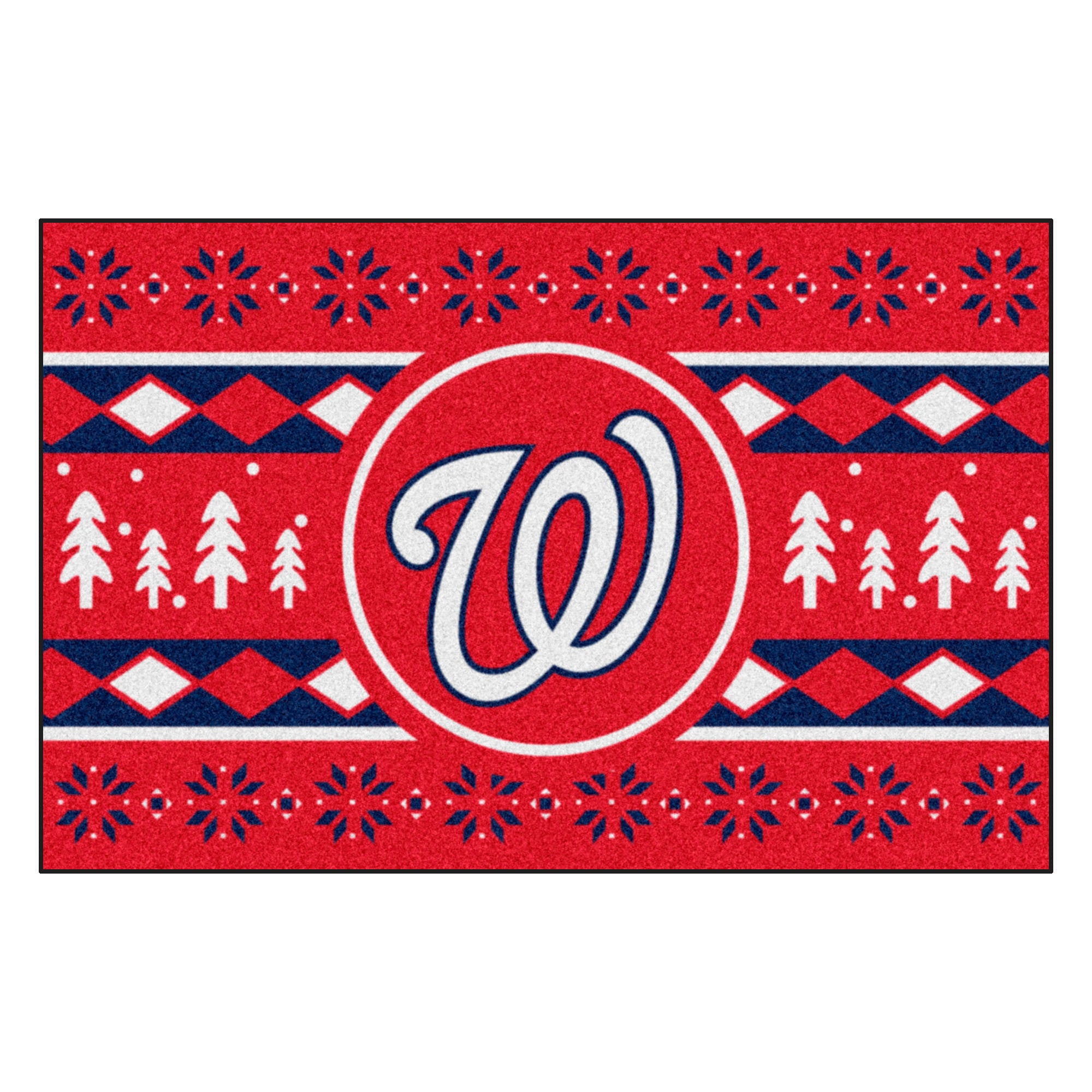 FANMATS, MLB - Washington Nationals Holiday Sweater Rug - 19in. x 30in.