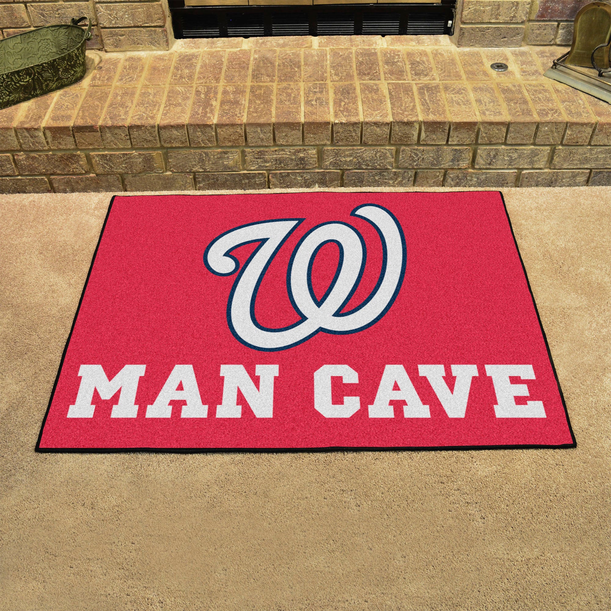 FANMATS, MLB - Washington Nationals Man Cave Rug - 34 in. x 42.5 in.