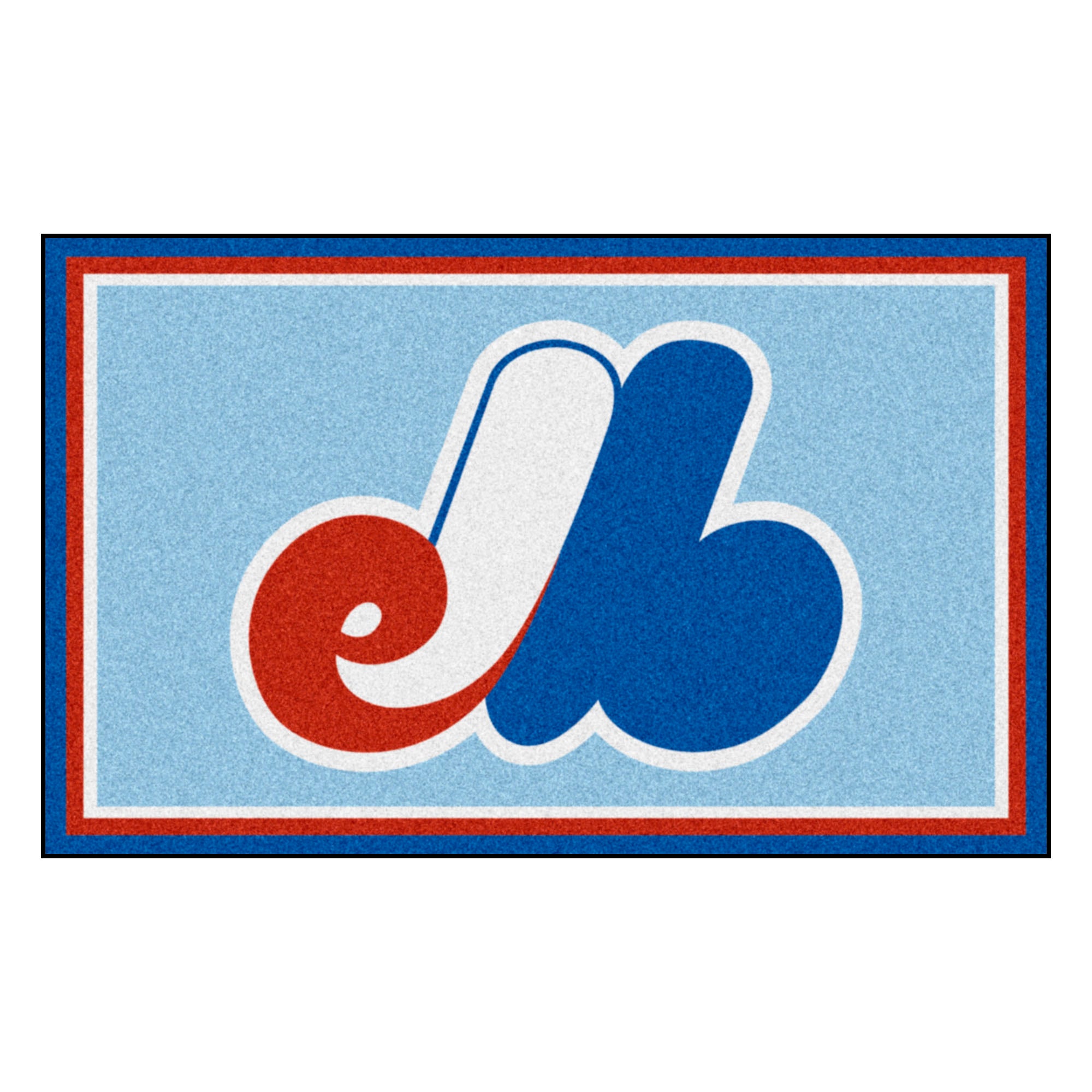 FANMATS, MLB - Washington Nationals Retro Collection 4ft. x 6ft. Plush Area Rug - (1990 Montreal Expos)