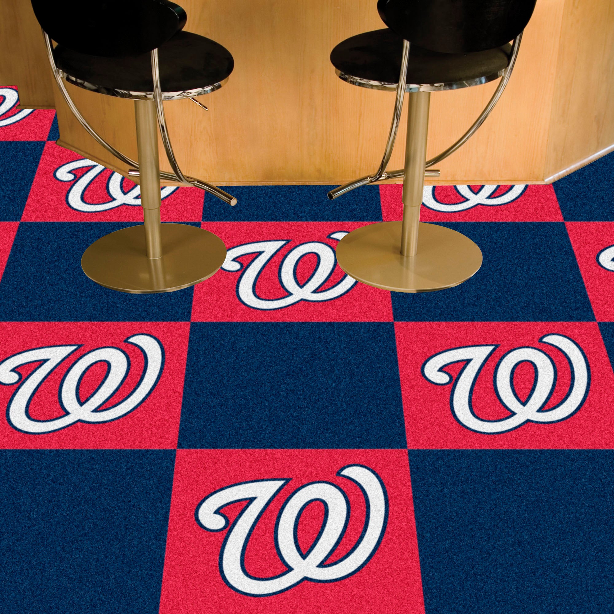 FANMATS, MLB - Washington Nationals Team Carpet Tiles - 45 Sq Ft.