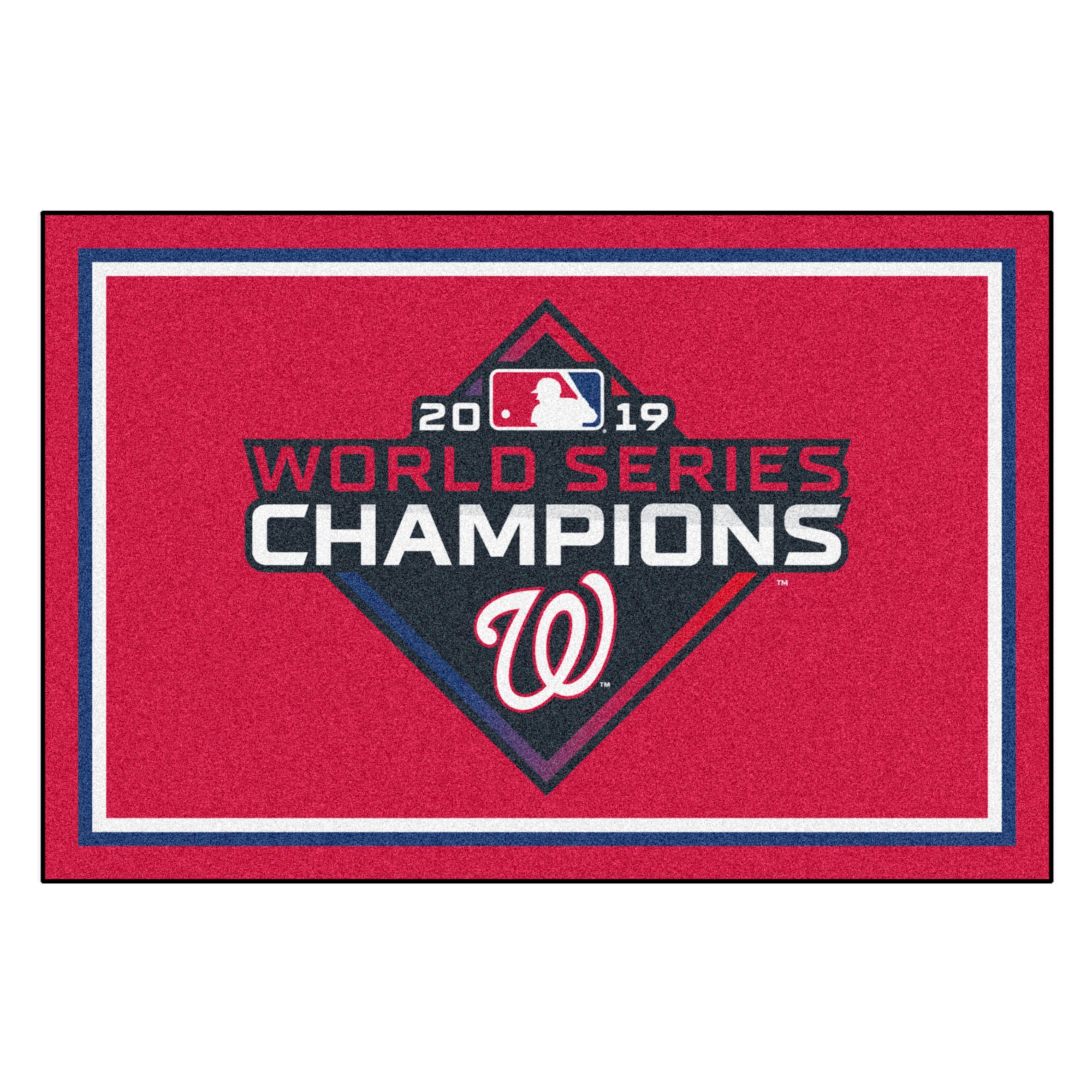 FANMATS, MLB - Washington Nationals World Series Champions 5ft. x 8 ft. Plush Area Rug
