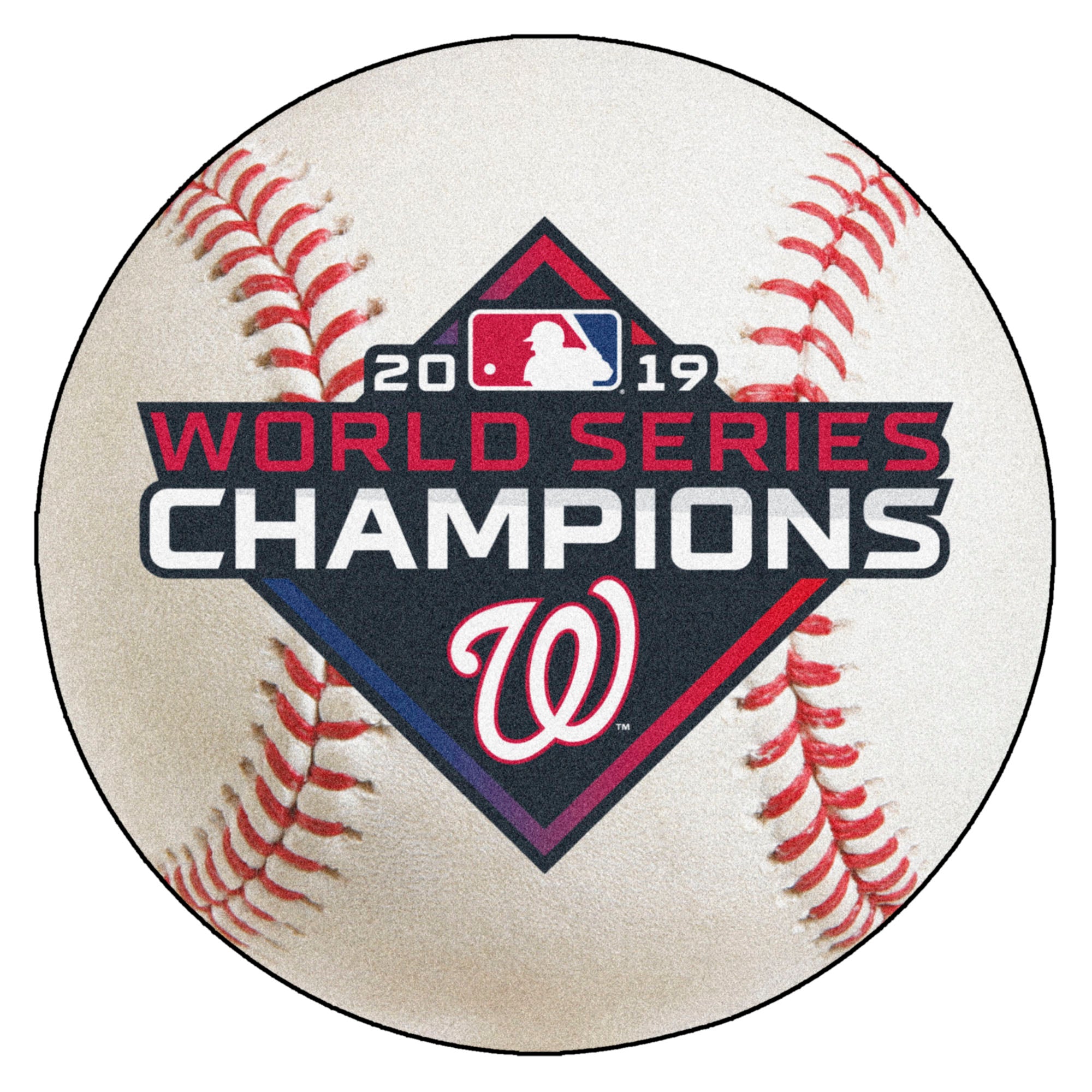 FANMATS, MLB - Washington Nationals World Series Champions Baseball Rug - 27in. Diameter