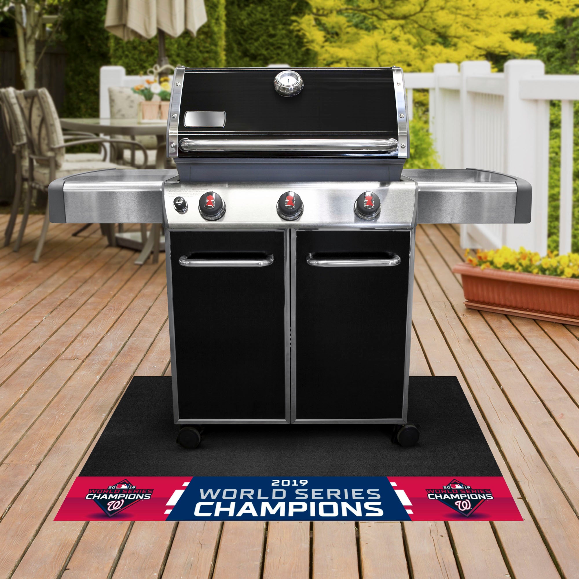 FANMATS, MLB - Washington Nationals World Series Champions Grill Mat - 26in. x 42in.