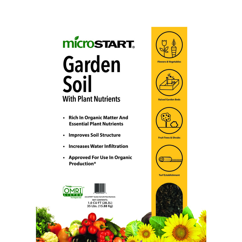 PERDUE FARMS INCORPORATED, MicroStart  Organic 0.5-0.6-0.4  Garden Soil  1 cu. ft.